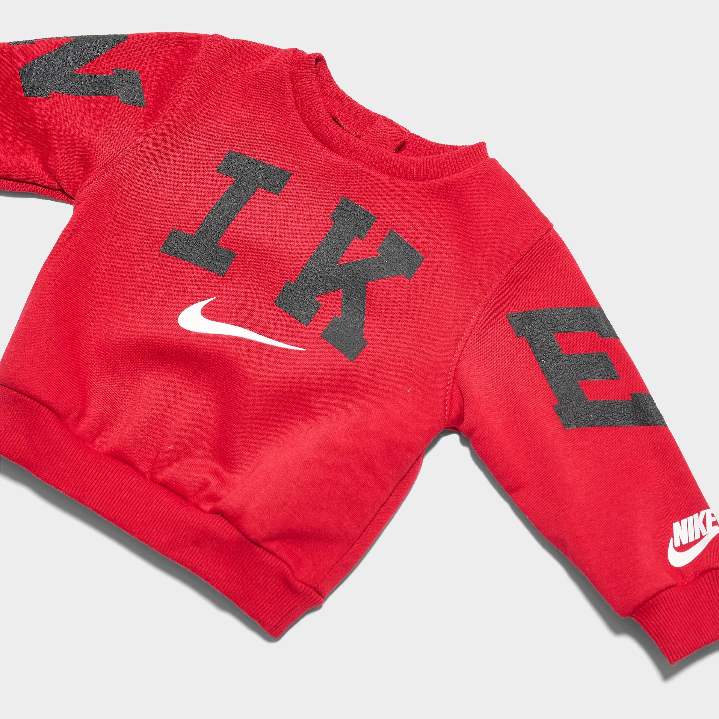 Infant Nike Crewneck Sweatshirt and Jogger Pants Set