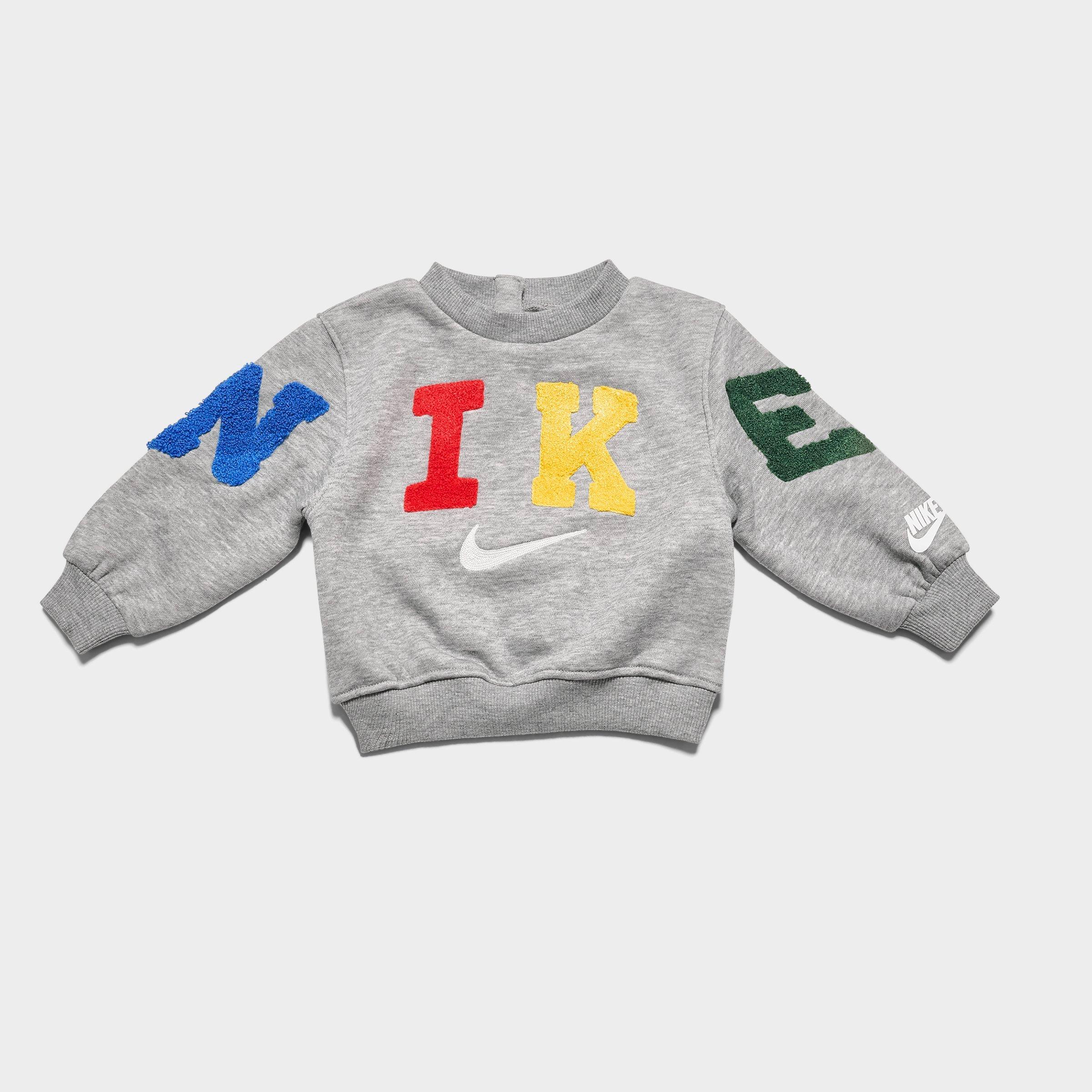 Infant Nike Chenille Crewneck Sweatshirt and Jogger Pants Set