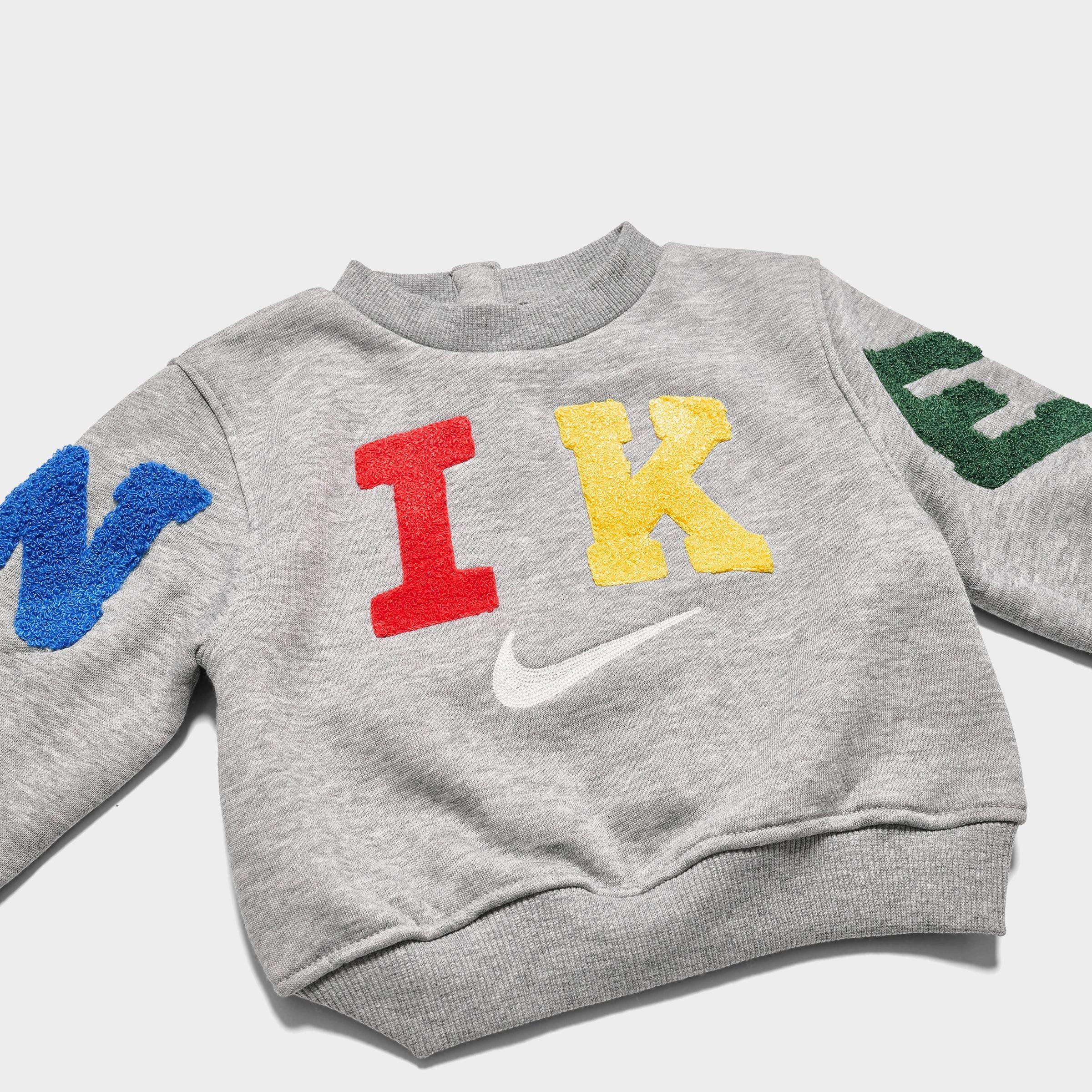 Infant Nike Chenille Crewneck Sweatshirt and Jogger Pants Set