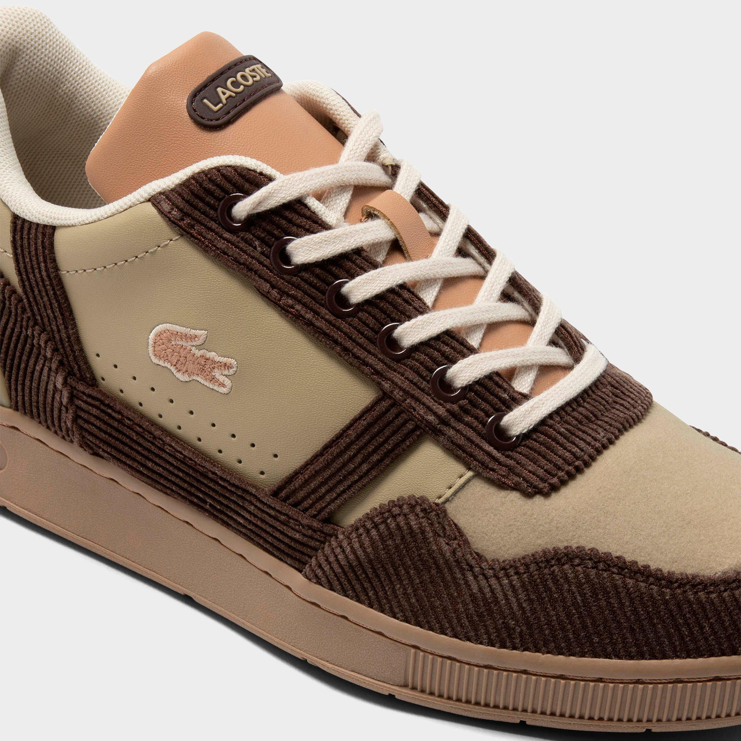 Big Kids' Lacoste T-Clip Corduroy Casual Shoes