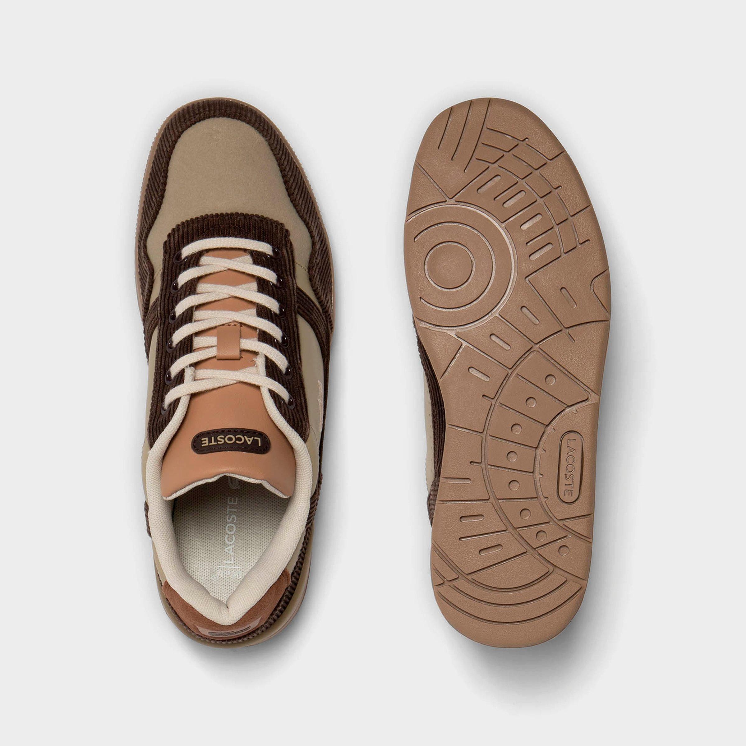 Big Kids' Lacoste T-Clip Corduroy Casual Shoes
