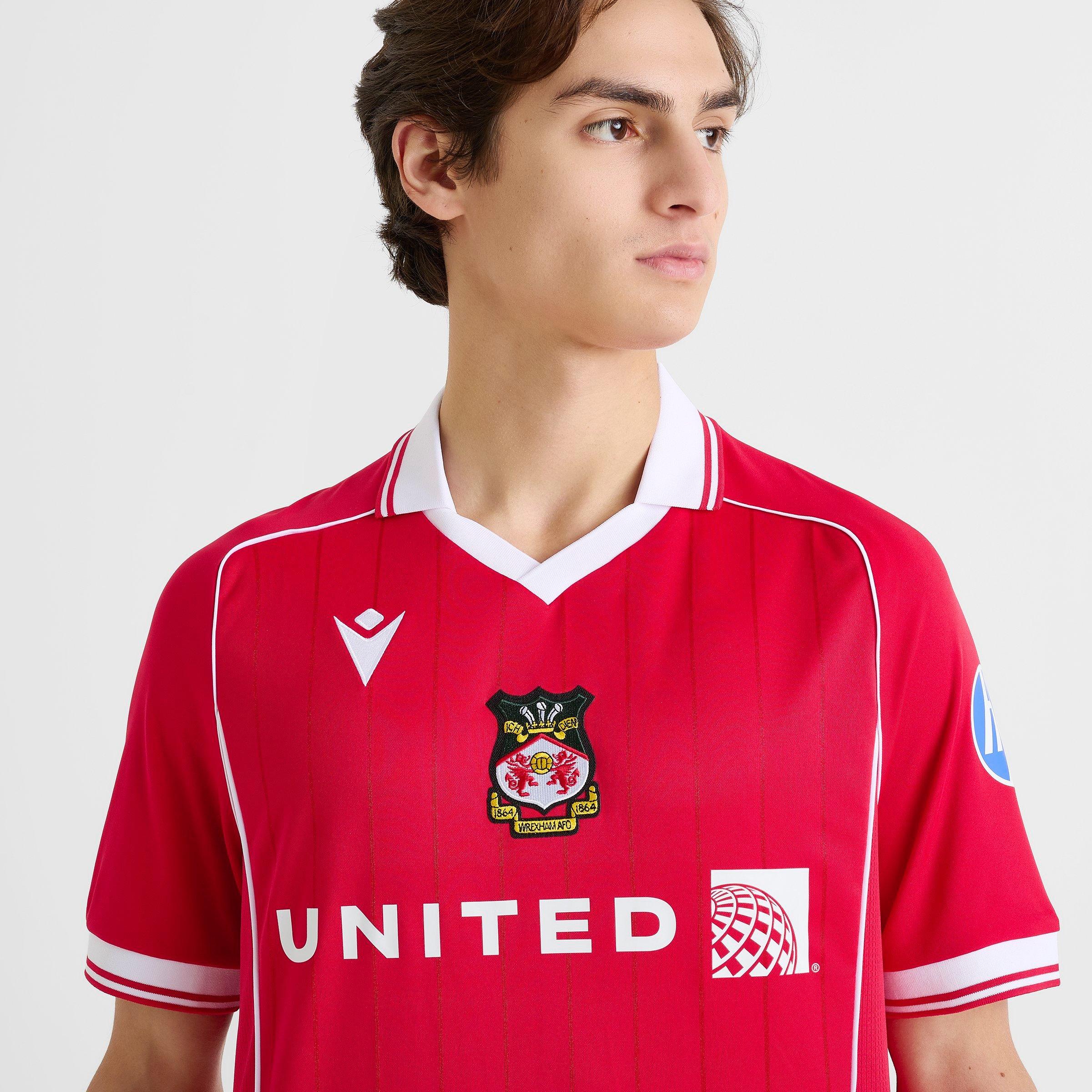 Men's Macron Wrexham AFC 25-26 Authentic Home Soccer Jersey