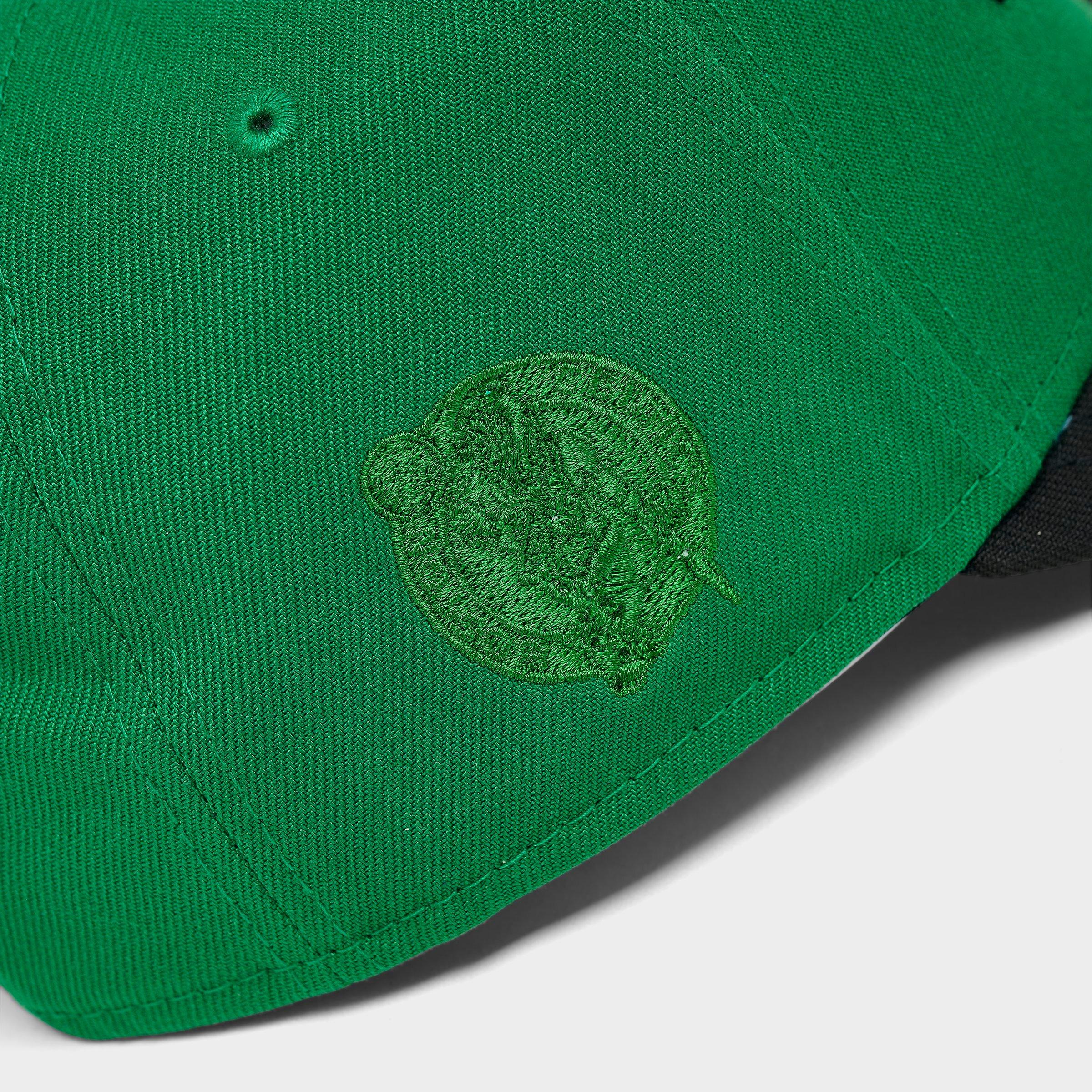New Era Boston Celtics NBA 9FORTY Upside Down Wordmark A-Frame Adjustable Back Hat
