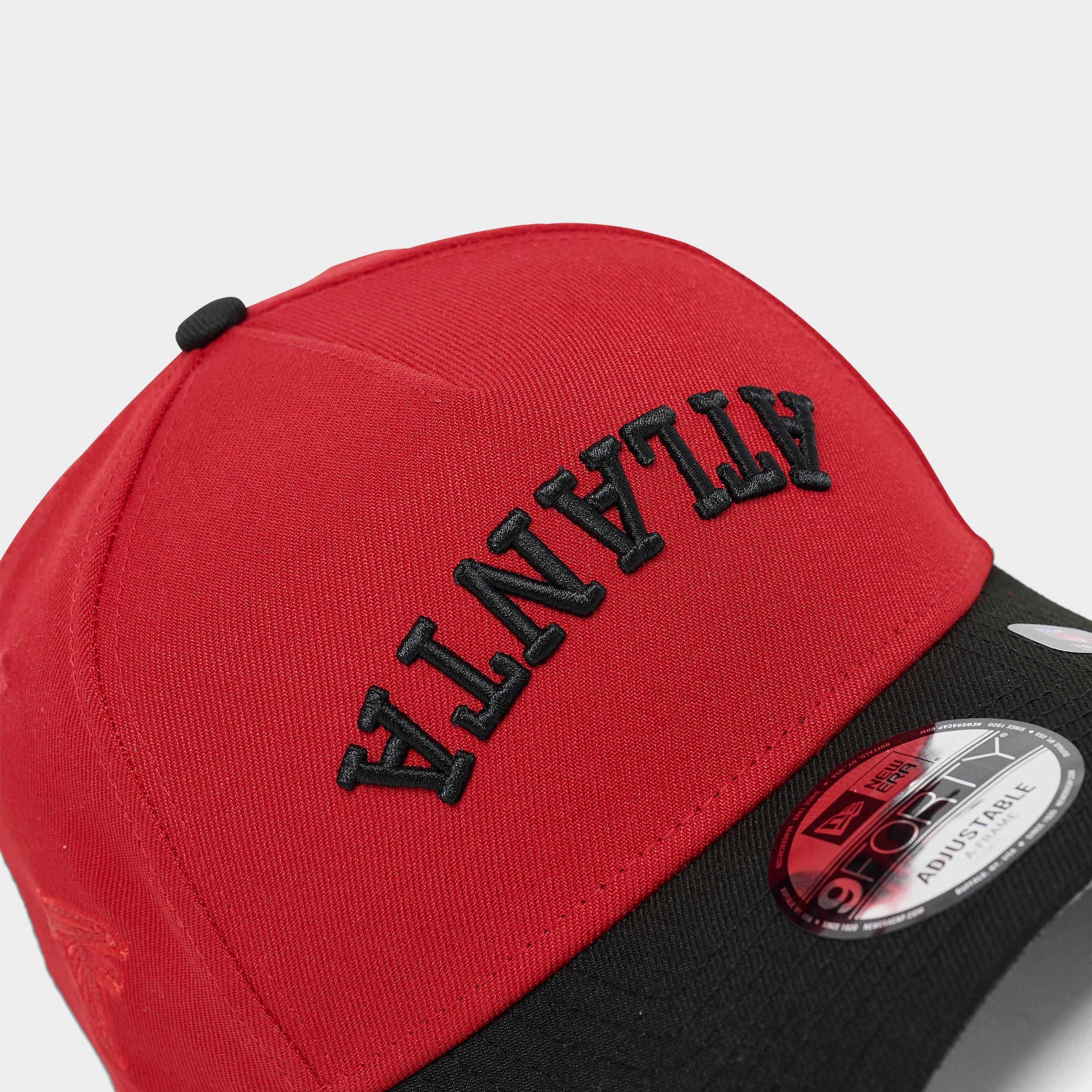 New Era Atlanta Falcons NFL 9FORTY Upside Down Wordmark A-Frame Adjustable Back Hat