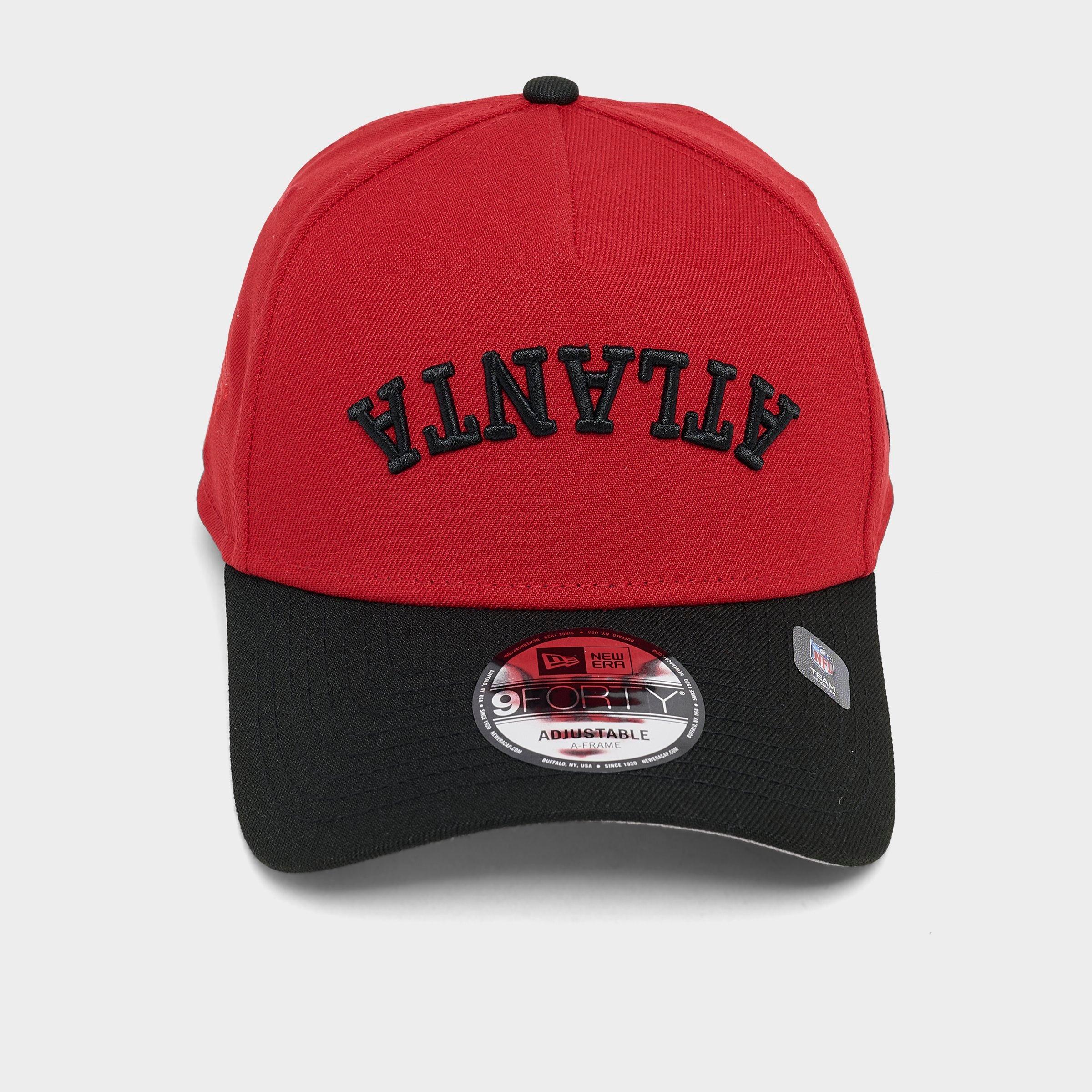 New Era Atlanta Falcons NFL 9FORTY Upside Down Wordmark A-Frame Adjustable Back Hat