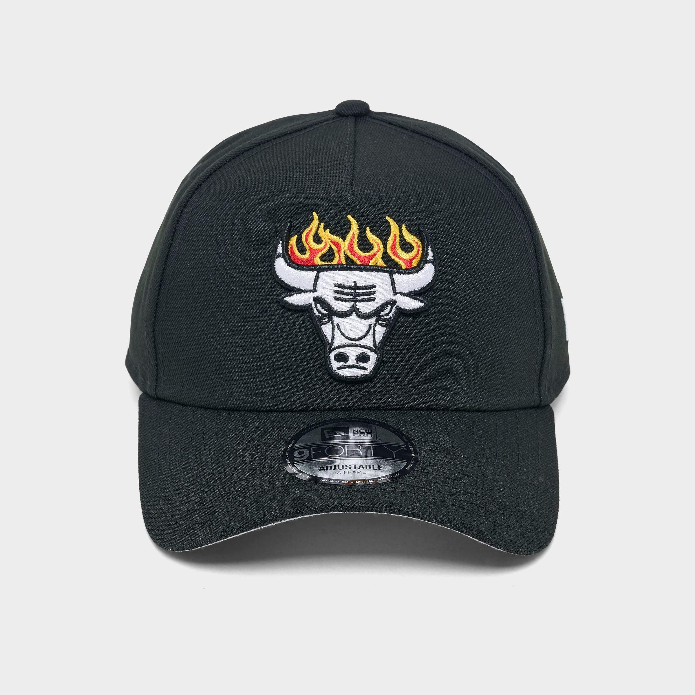 New Era Chicago Bulls NBA Flames 9FORTY A-Frame Snapback Hat
