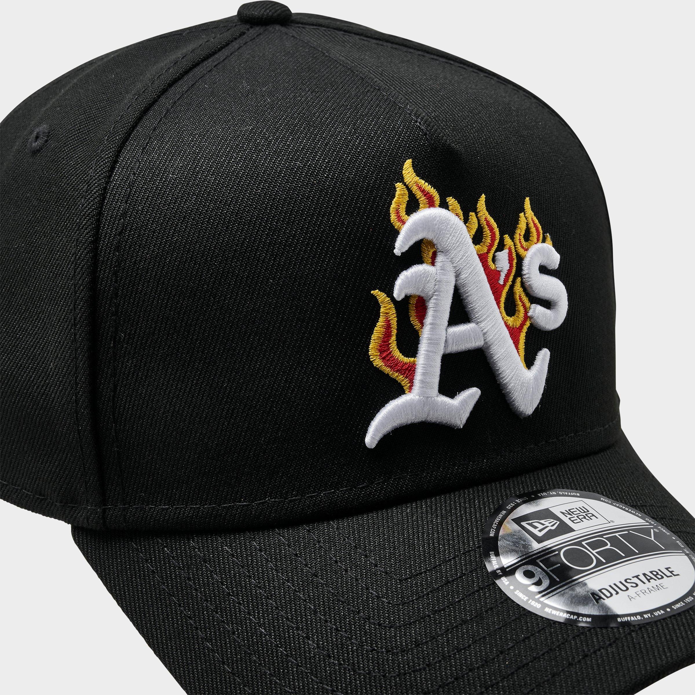 New Era A's MLB Flames 9FORTY A-Frame Snapback Hat