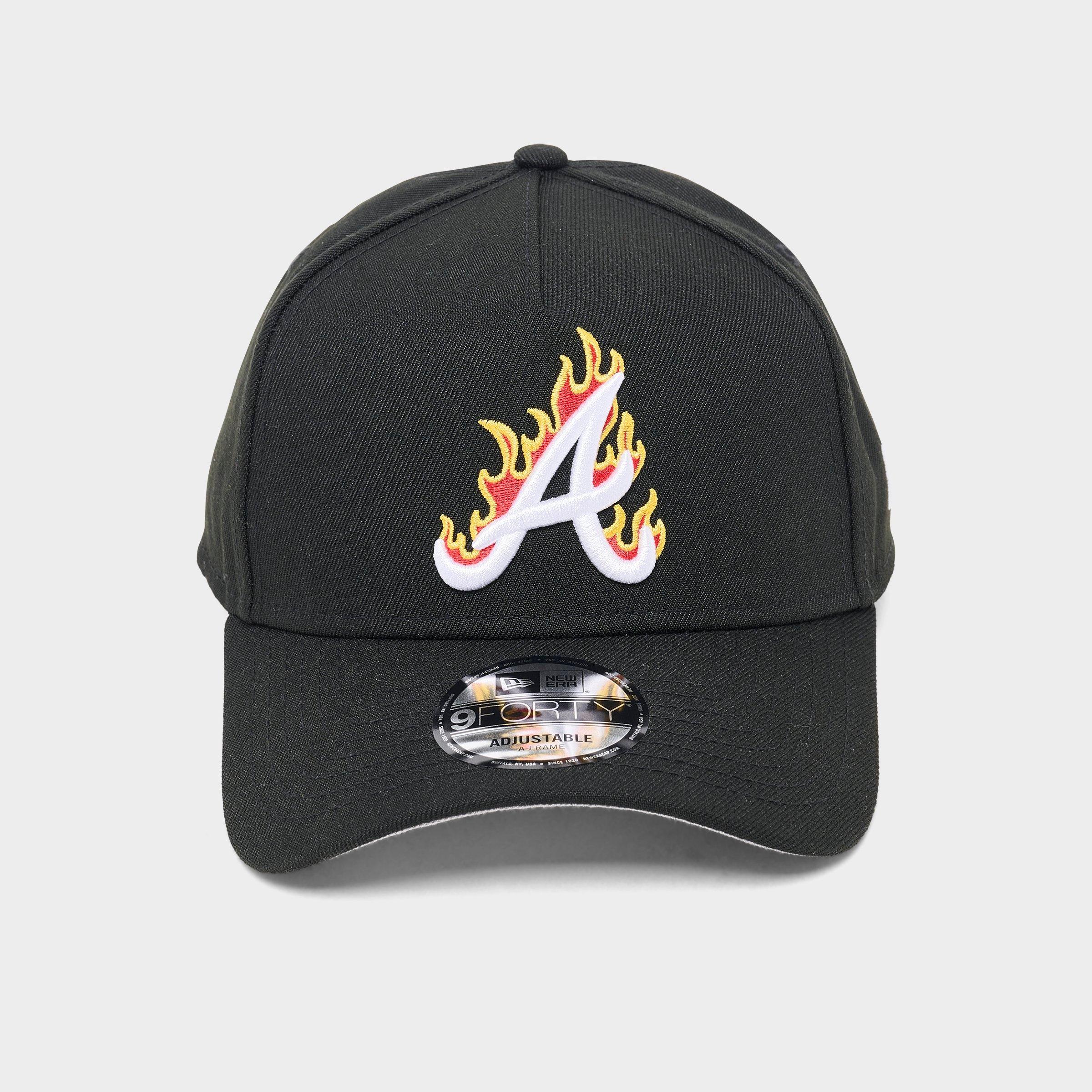 New Era Atlanta Braves MLB Flames 9FORTY A-Frame Snapback Hat