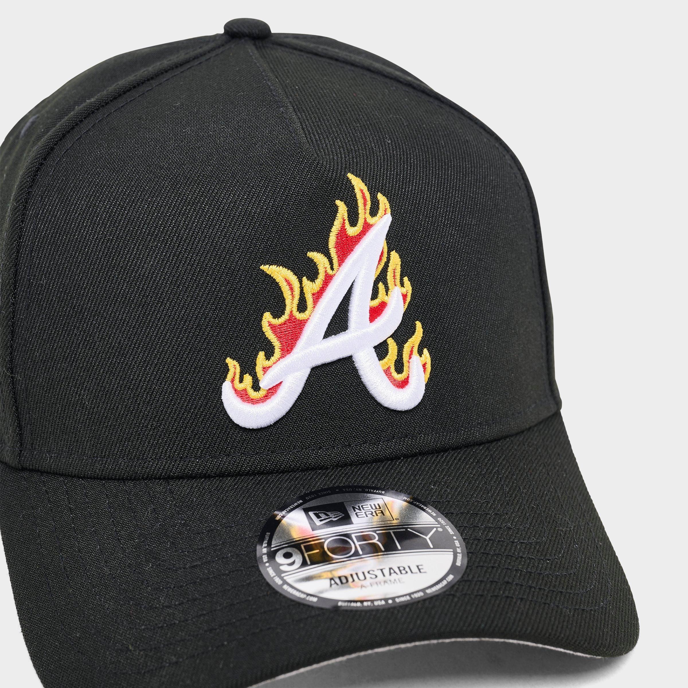 New Era Atlanta Braves MLB Flames 9FORTY A-Frame Snapback Hat