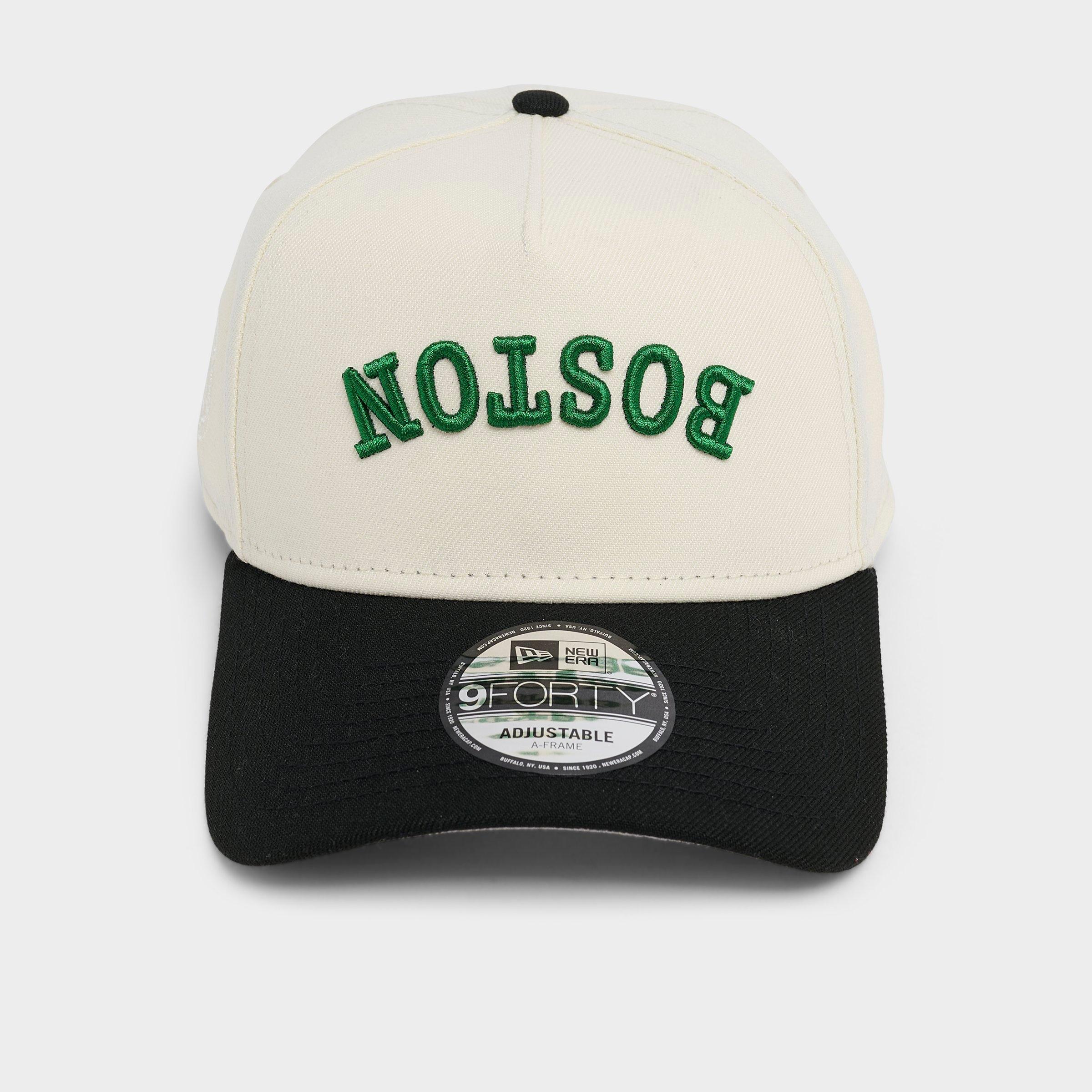 New Era Boston Celtics NBA 9FORTY A-Frame Upside Down Wordmark Snapback Hat