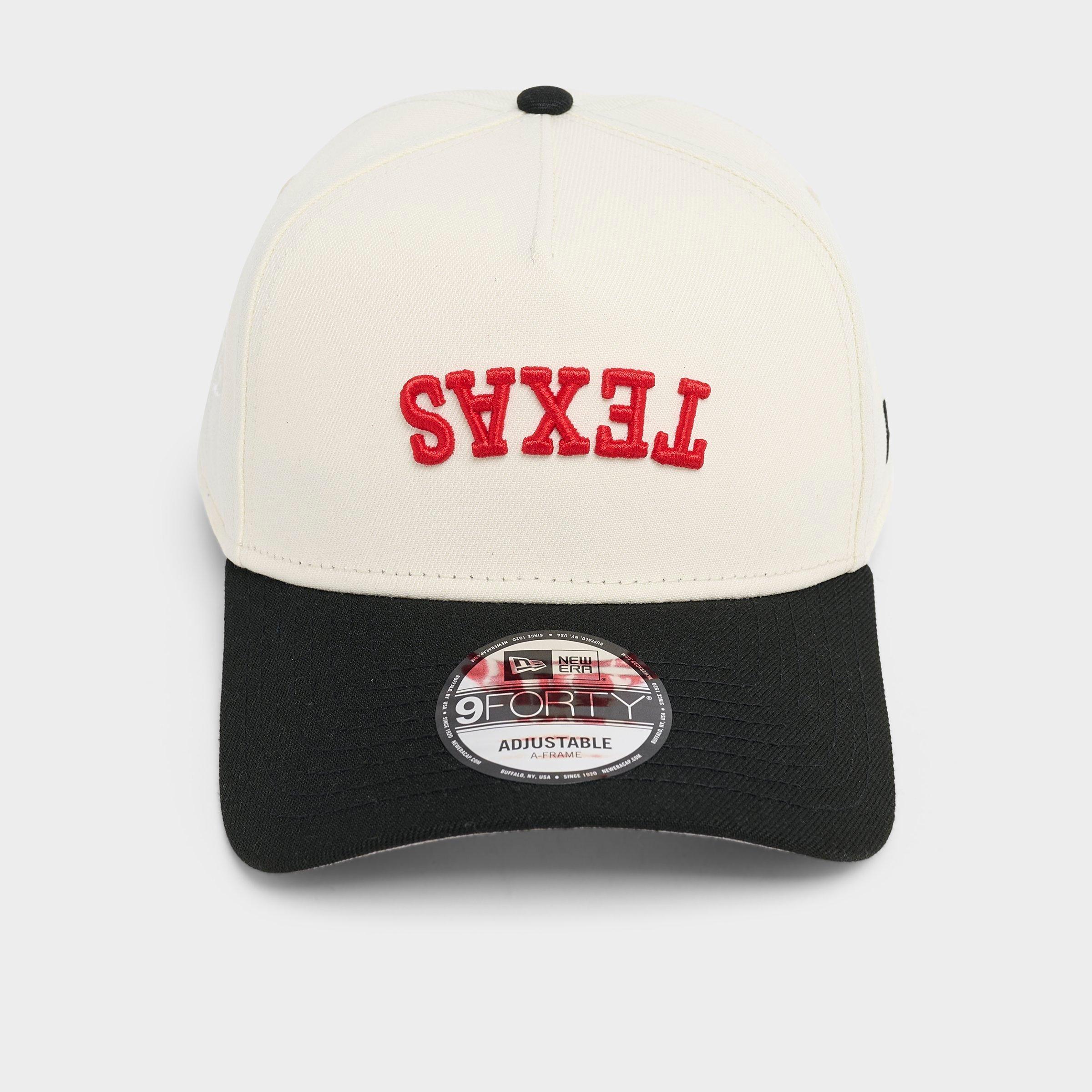 New Era Houston Rockets NBA 9FORTY A-Frame Upside Down Wordmark Snapback Hat