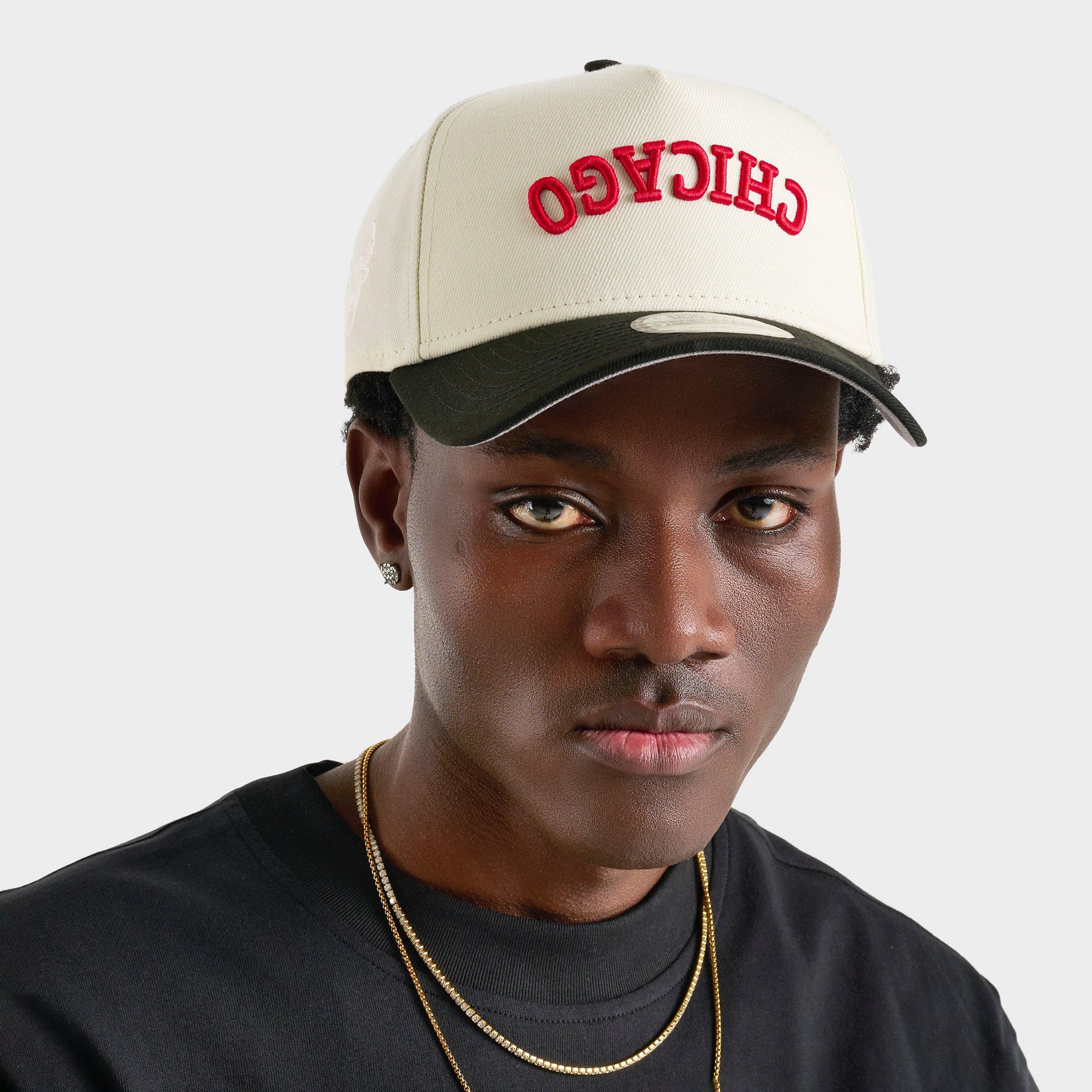 New Era Chicago Bulls NBA 9FORTY A-Frame Upside Down Wordmark Snapback Hat