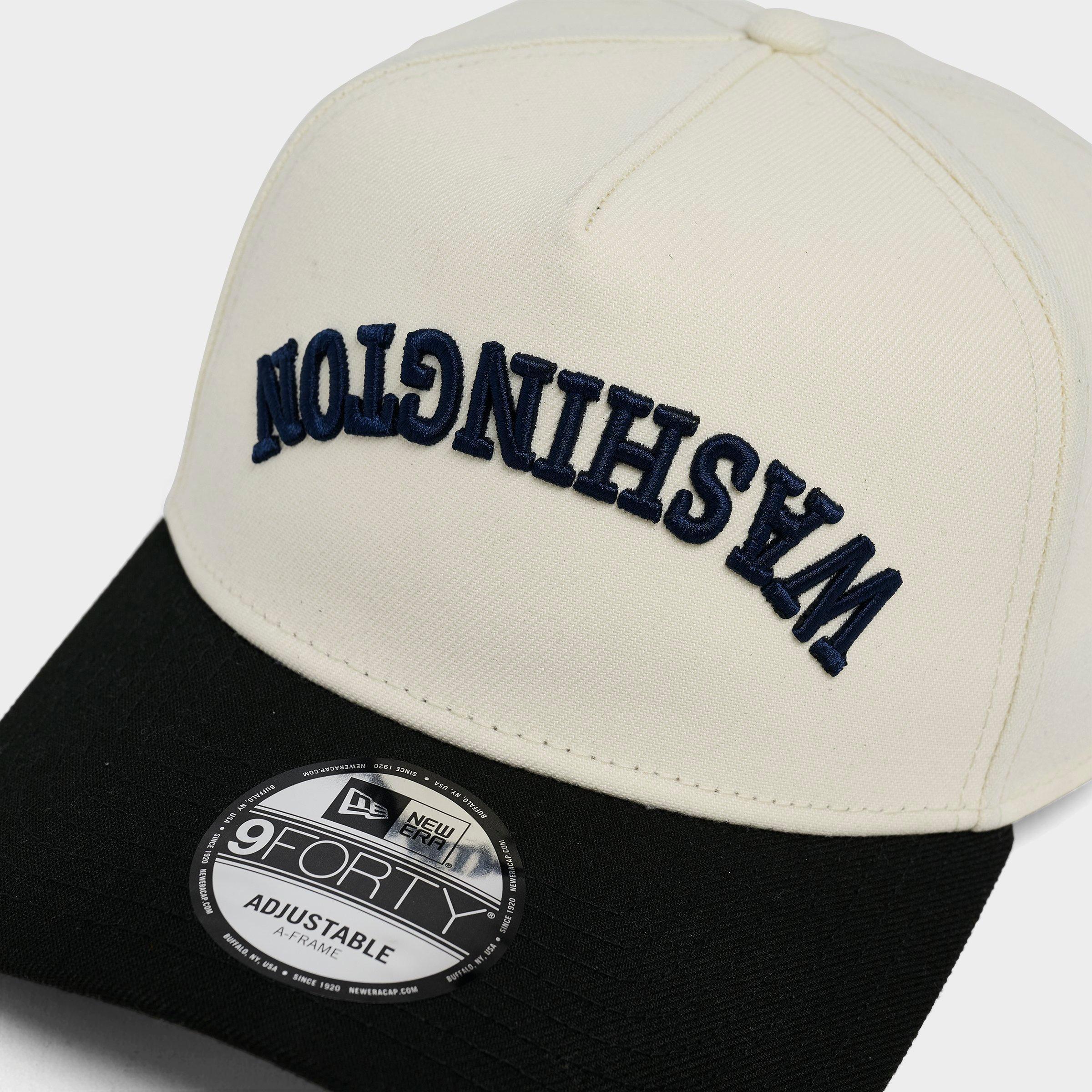 New Era Washington Wizards NBA 9FORTY A-Frame Upside Down Wordmark Snapback Hat