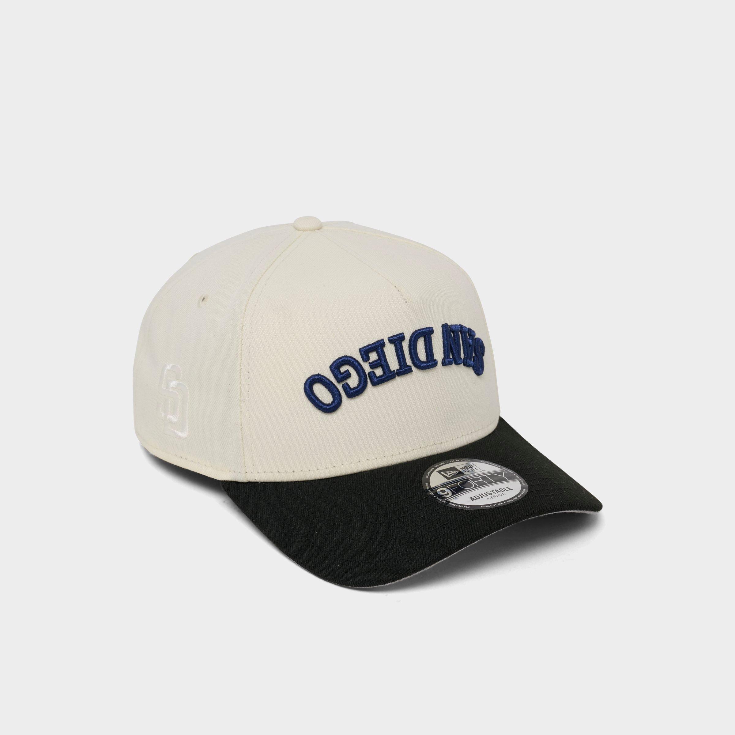 New Era San Diego Padres MLB Upside Down Wordmark 9FORTY A-Frame Snapback Hat