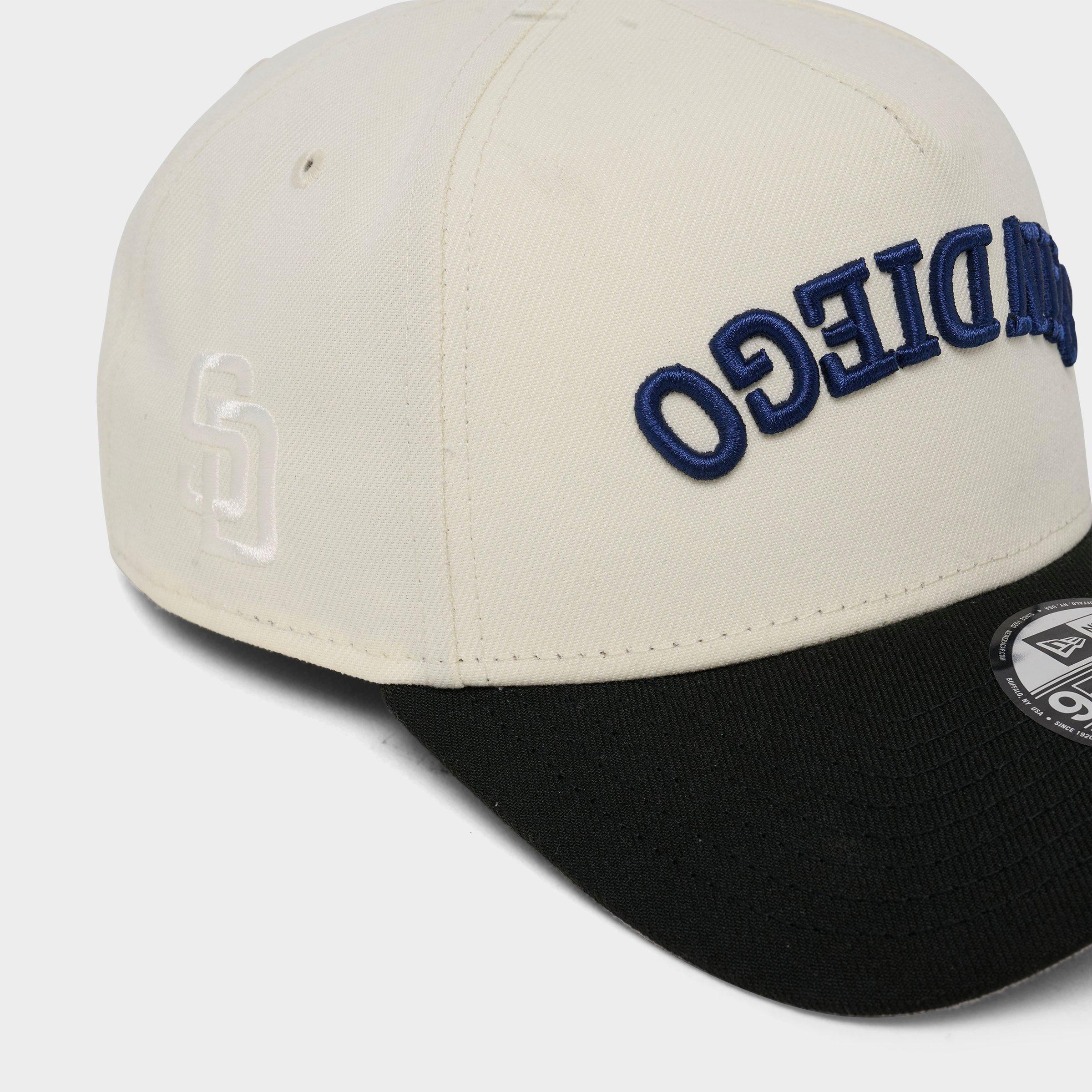 New Era San Diego Padres MLB Upside Down Wordmark 9FORTY A-Frame Snapback Hat
