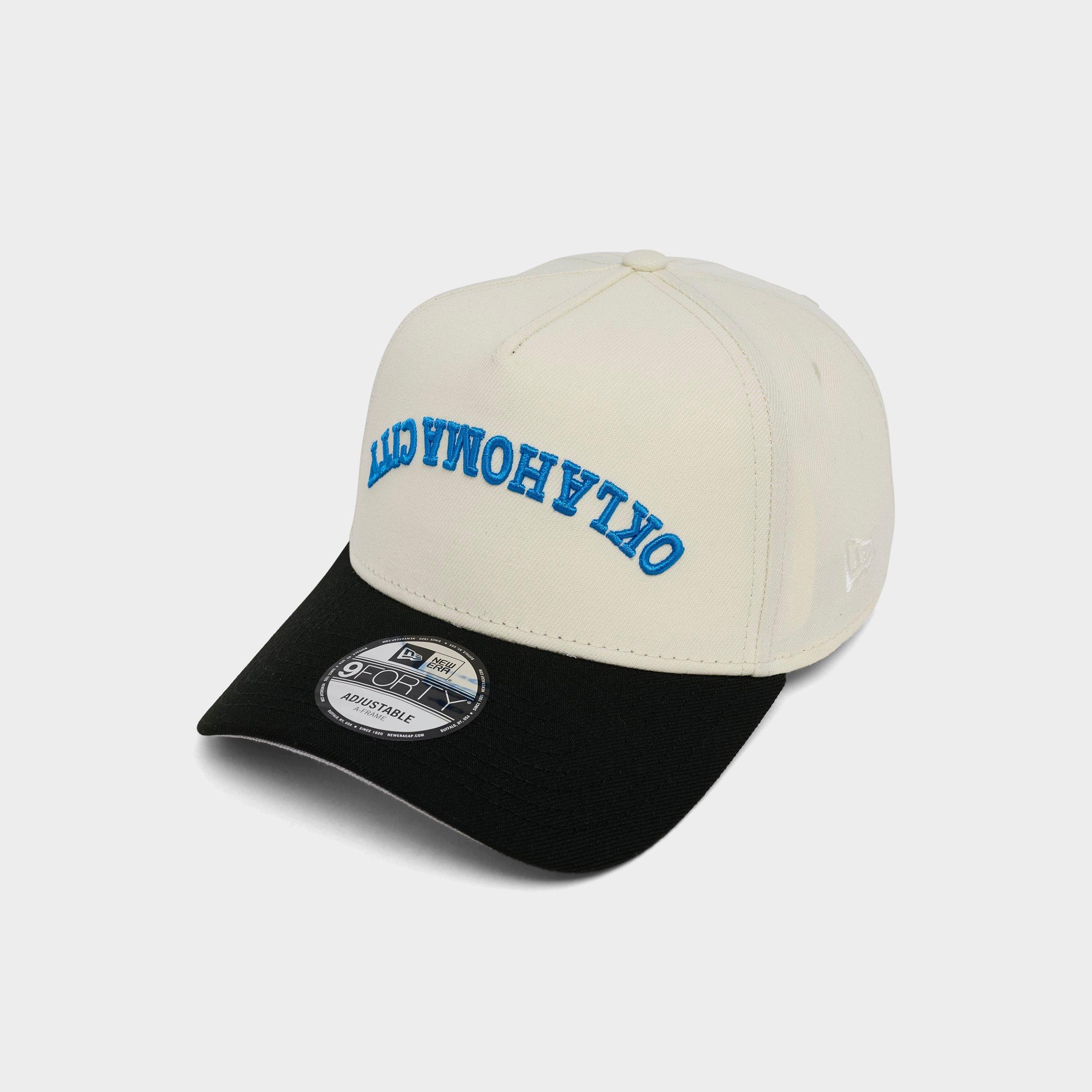 New Era Oklahoma City Thunder NBA 9FORTY A-Frame Upside Down Wordmark Snapback Hat