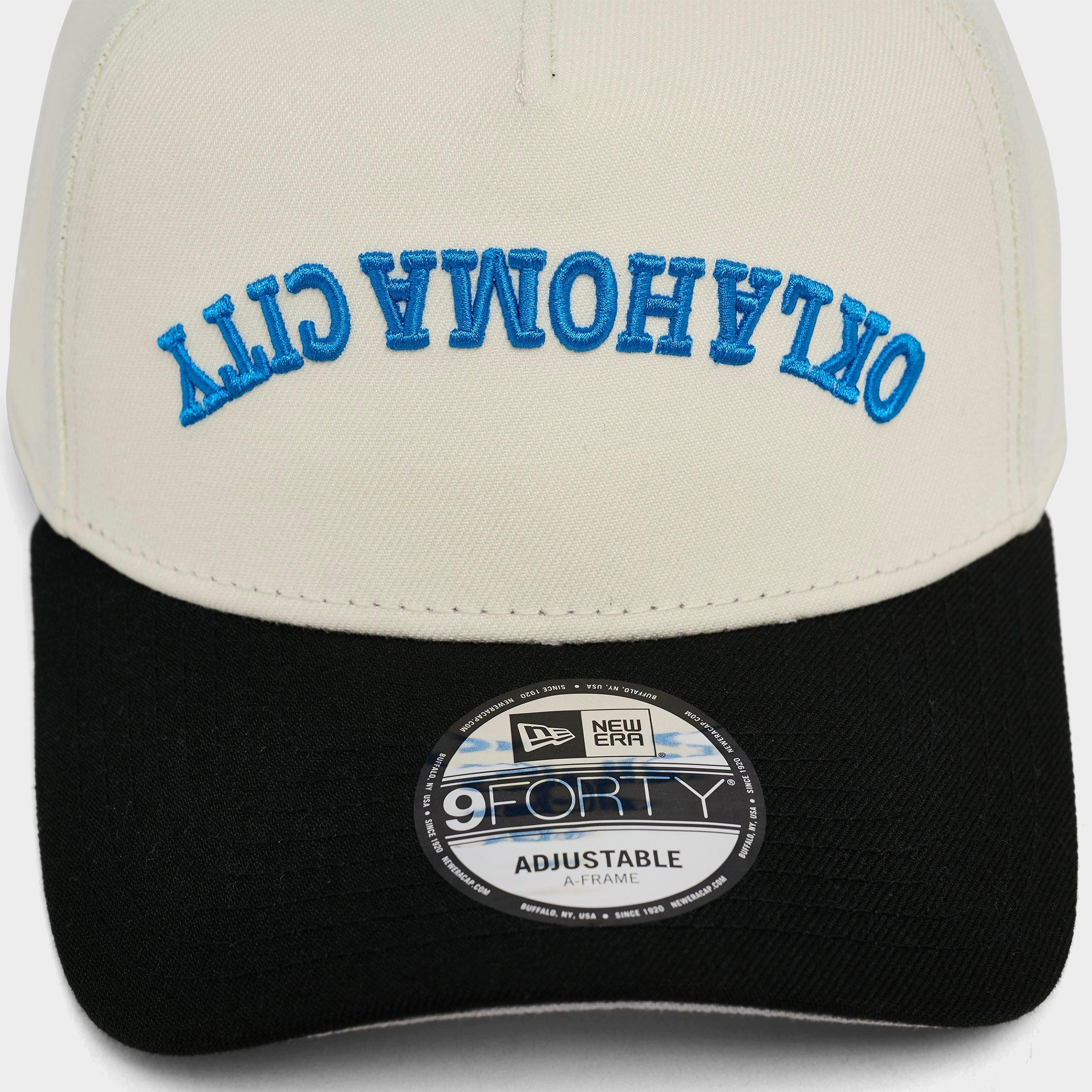 New Era Oklahoma City Thunder NBA 9FORTY A-Frame Upside Down Wordmark Snapback Hat