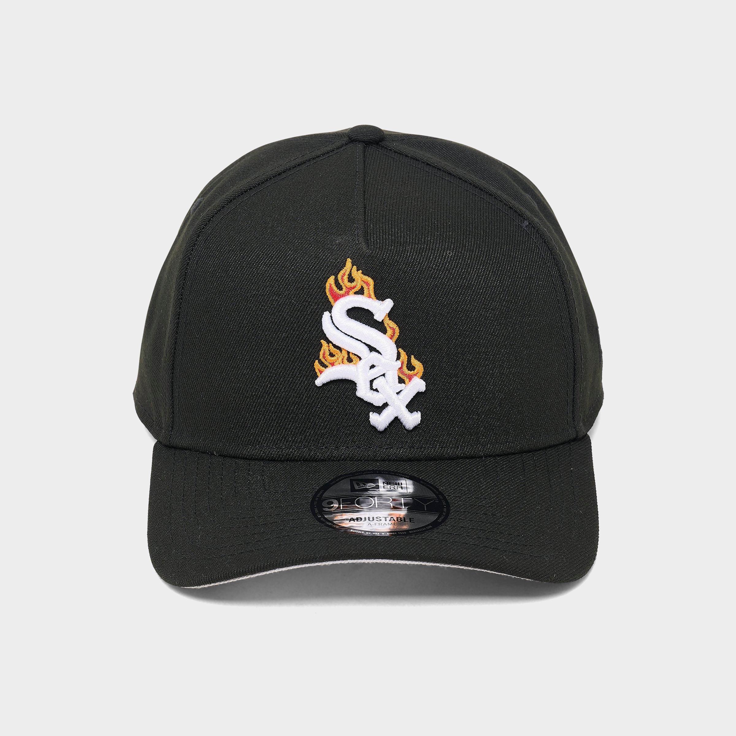 New Era Chicago White Sox MLB Flame Logo 9FORTY A-Frame Snapback Hat