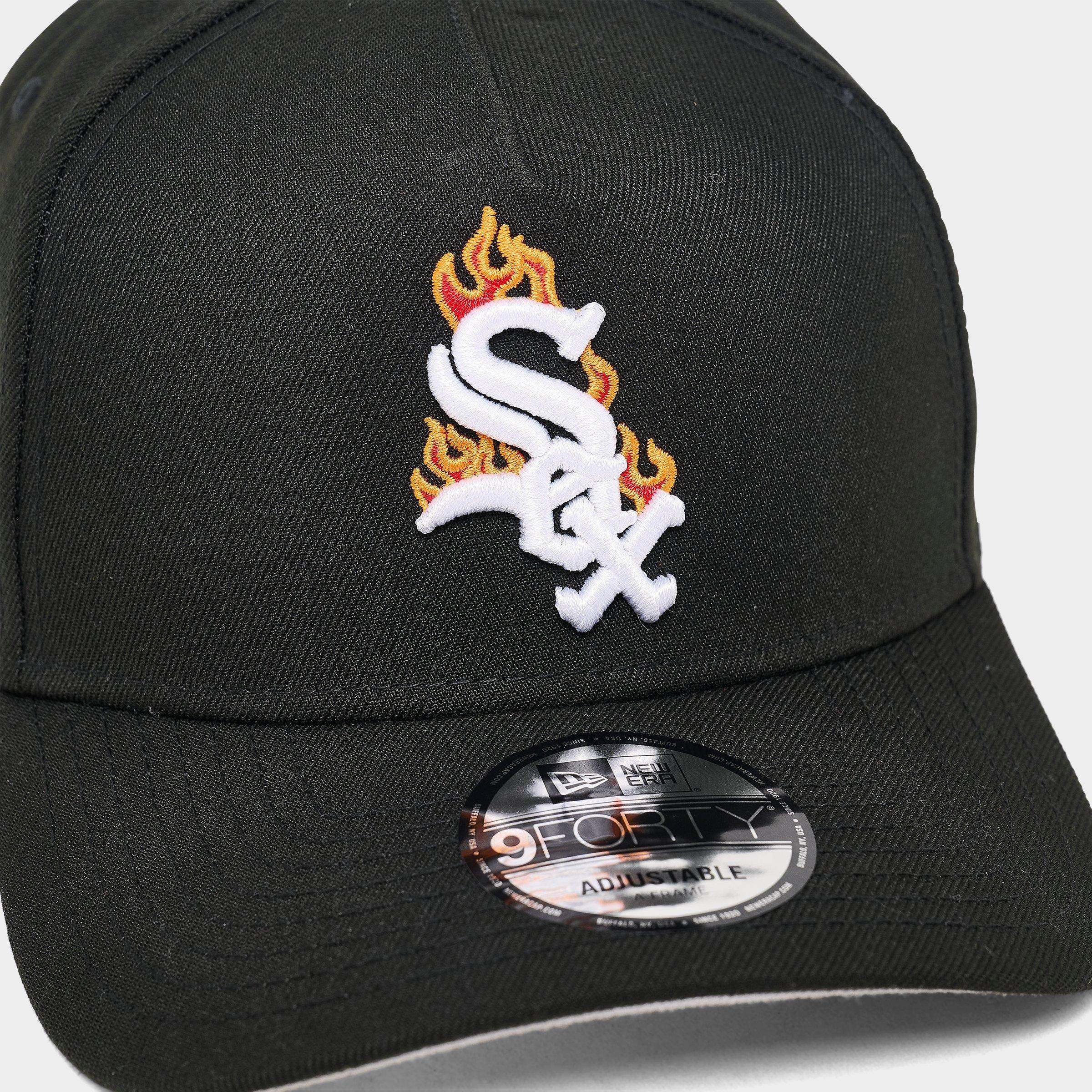 New Era Chicago White Sox MLB Flame Logo 9FORTY A-Frame Snapback Hat