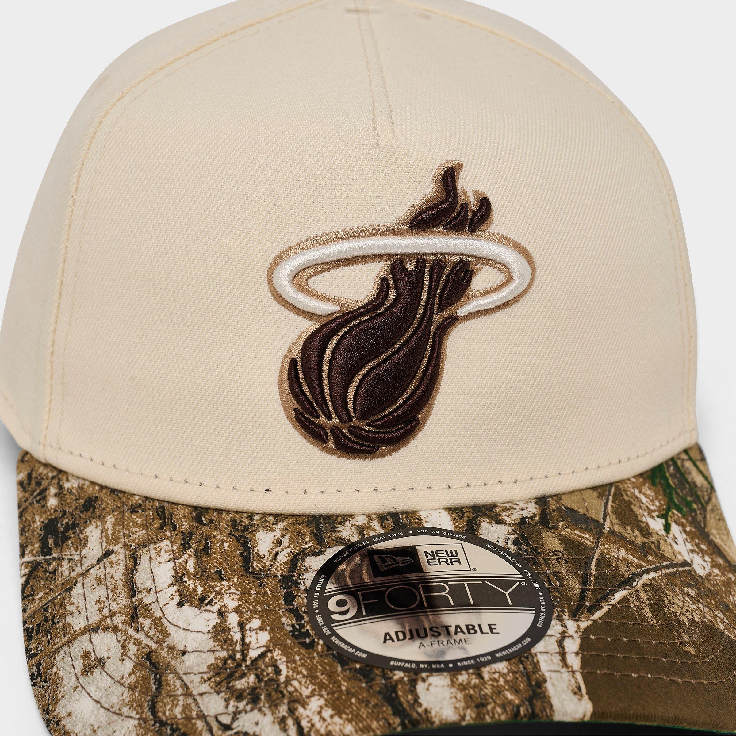 New Era Miami Heat NBA Camo 9FORTY A-Frame Snapback Hat