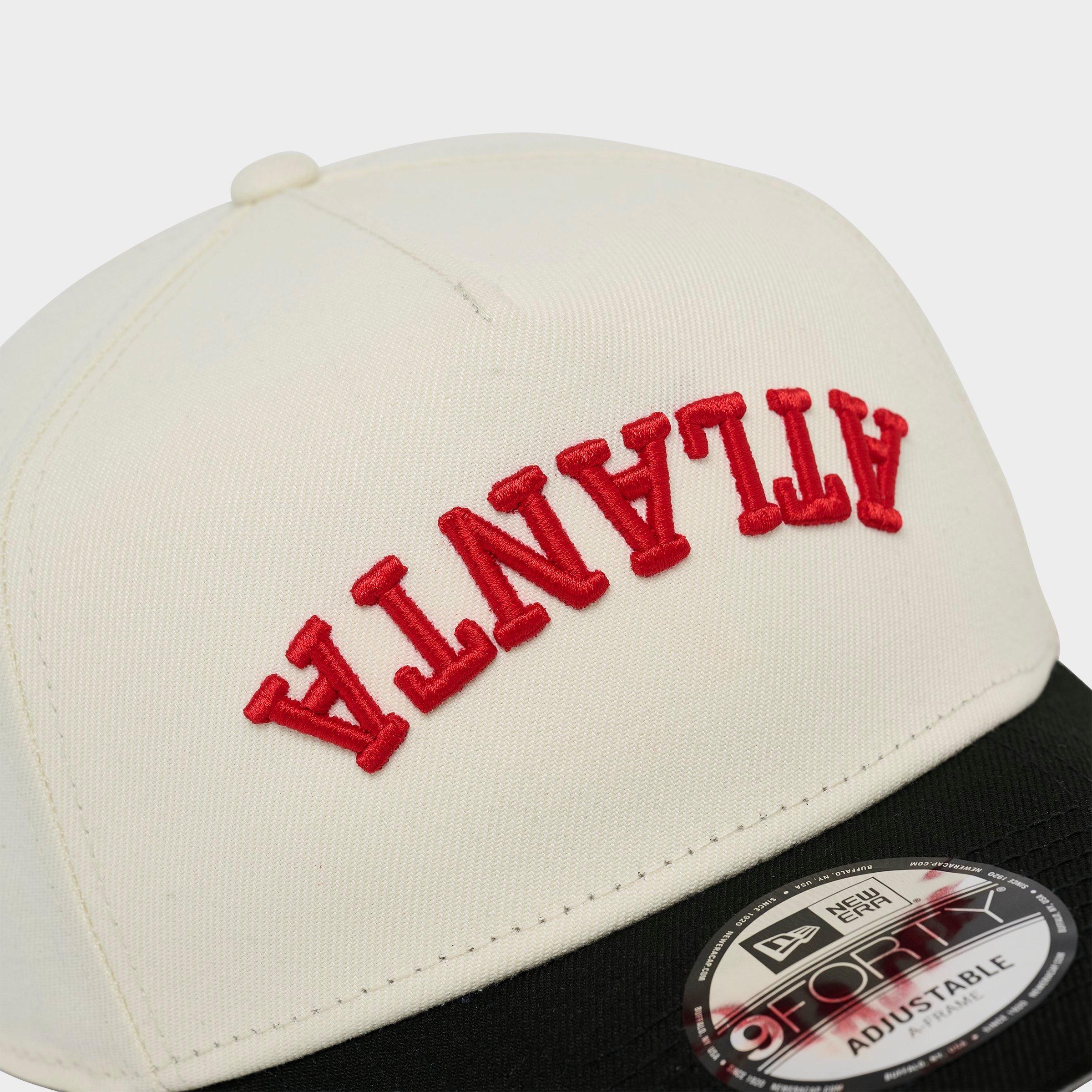 New Era Atlanta Hawks NBA 9FORTY A-Frame Upside Down Wordmark Snapback Hat