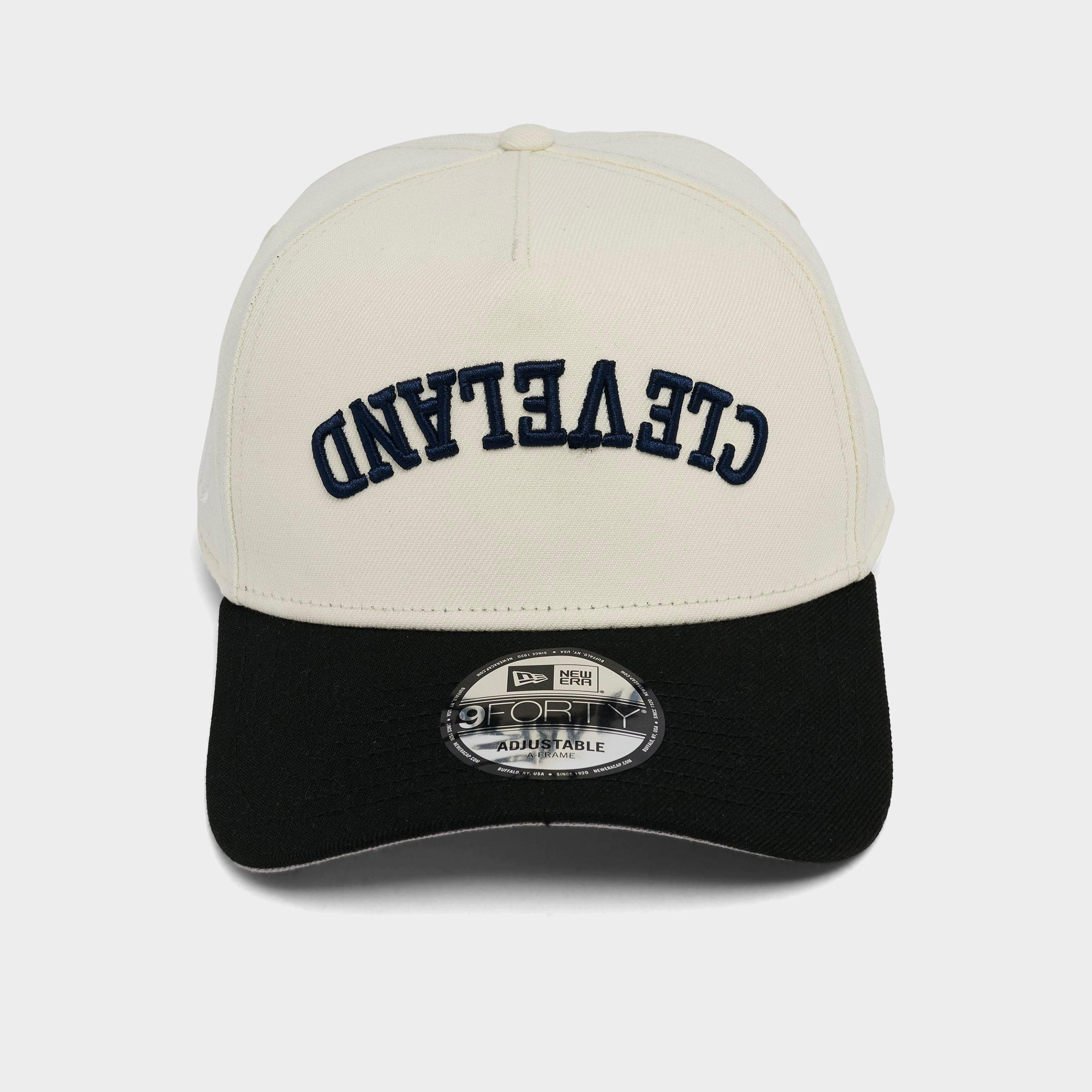 New Era Cleveland Guardians MLB 9FORTY A-Frame Upside Down Wordmark Snapback Hat