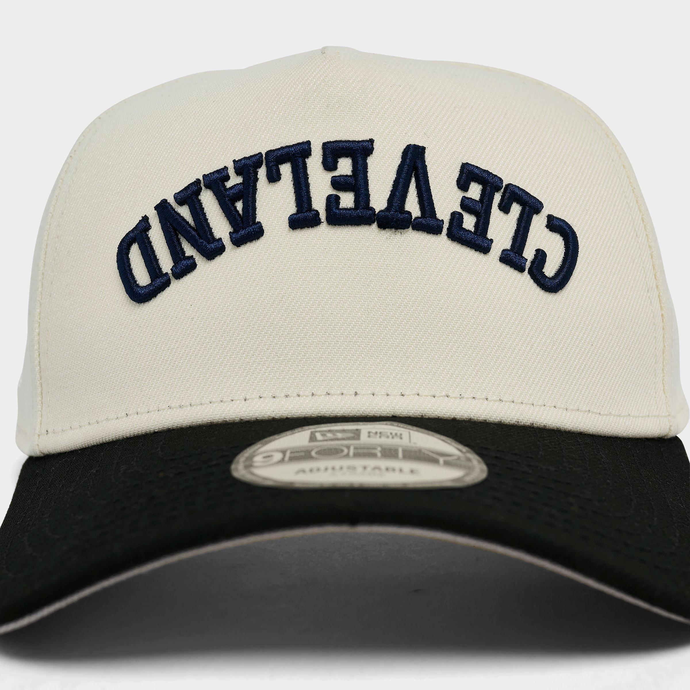 New Era Cleveland Guardians MLB 9FORTY A-Frame Upside Down Wordmark Snapback Hat