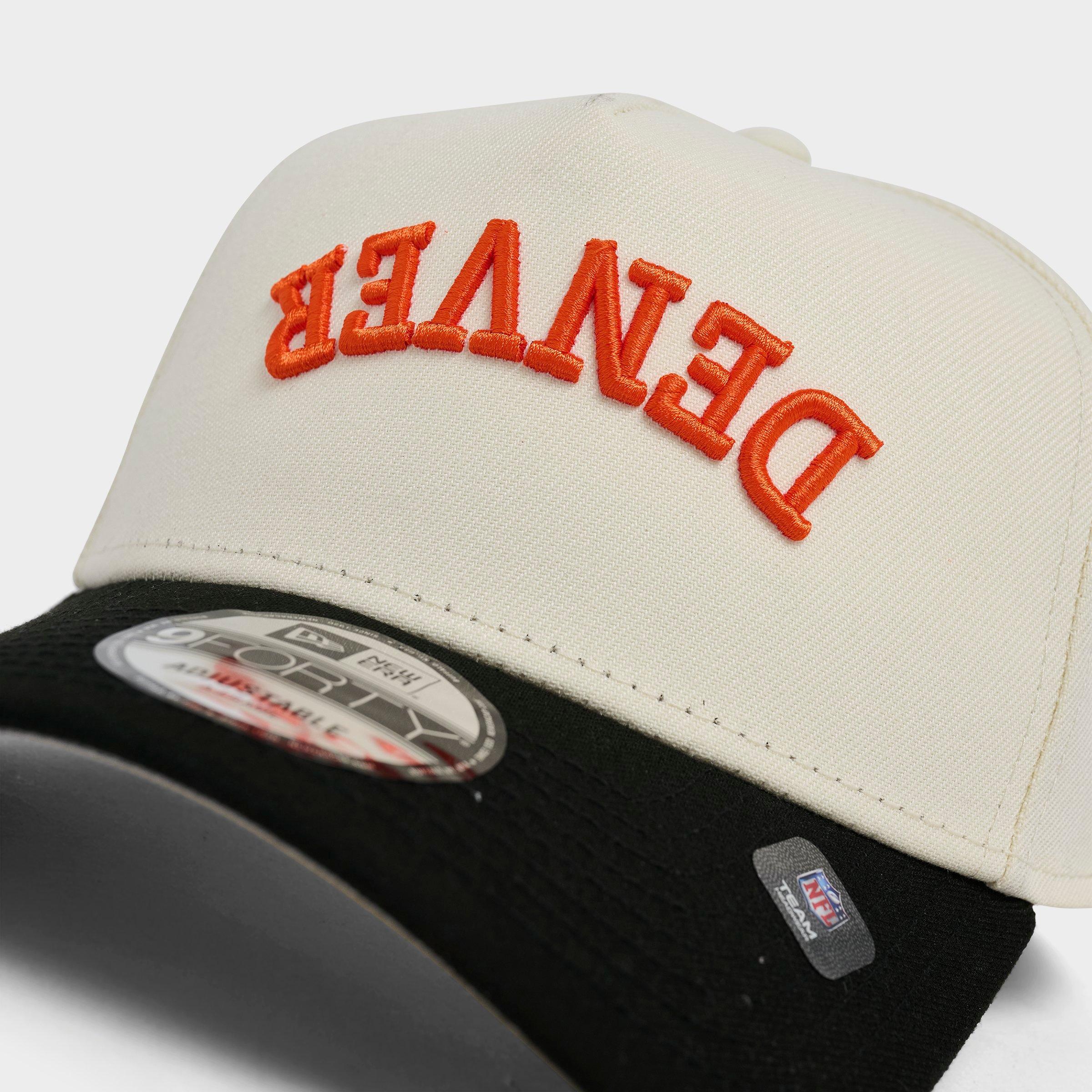 New Era Denver Broncos NFL 9FORTY A-Frame Upside Down Wordmark Snapback Hat