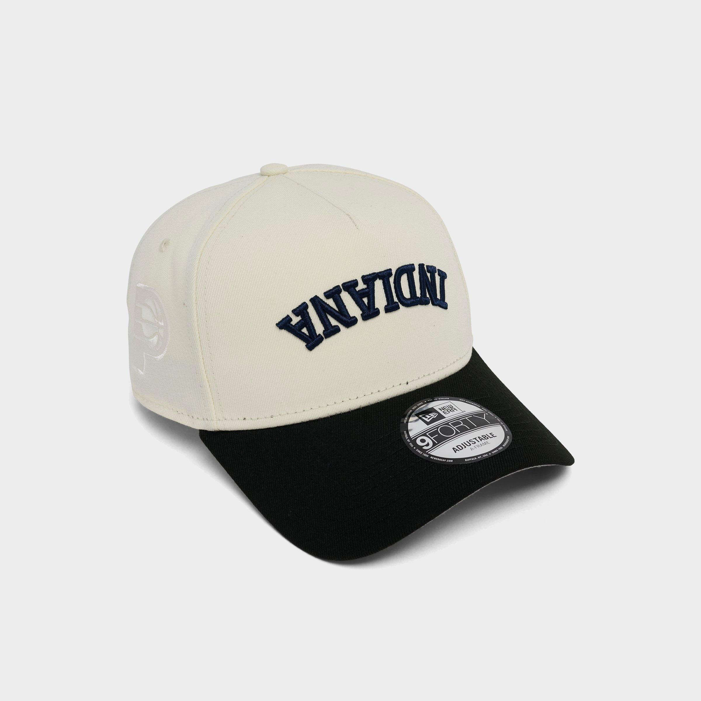 New Era Indiana Pacers NBA 9FORTY A-Frame Upside Down Wordmark Snapback Hat