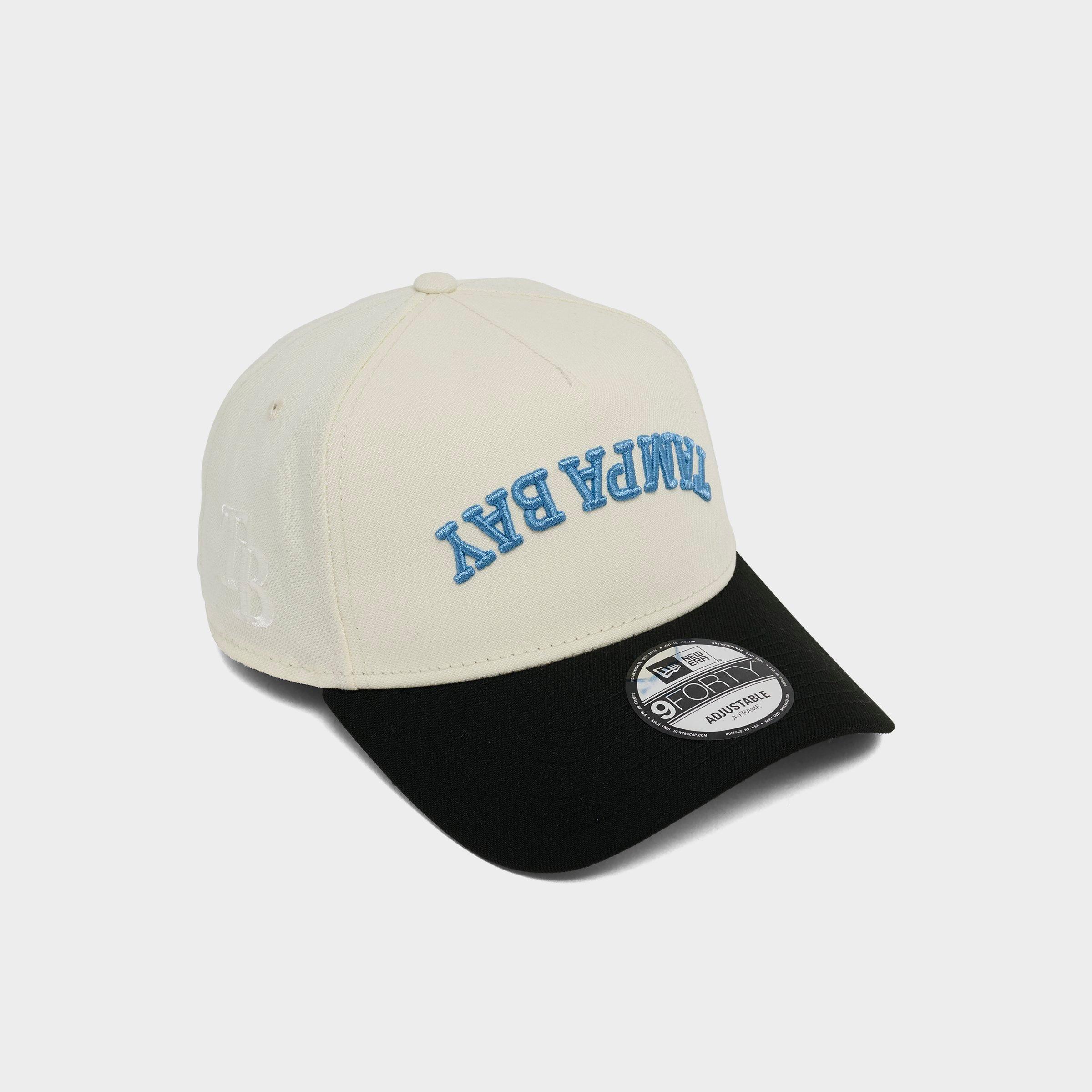 New Era Tampa Bay Rays MLB Upside Down Wordmark 9FORTY A-Frame Snapback Hat