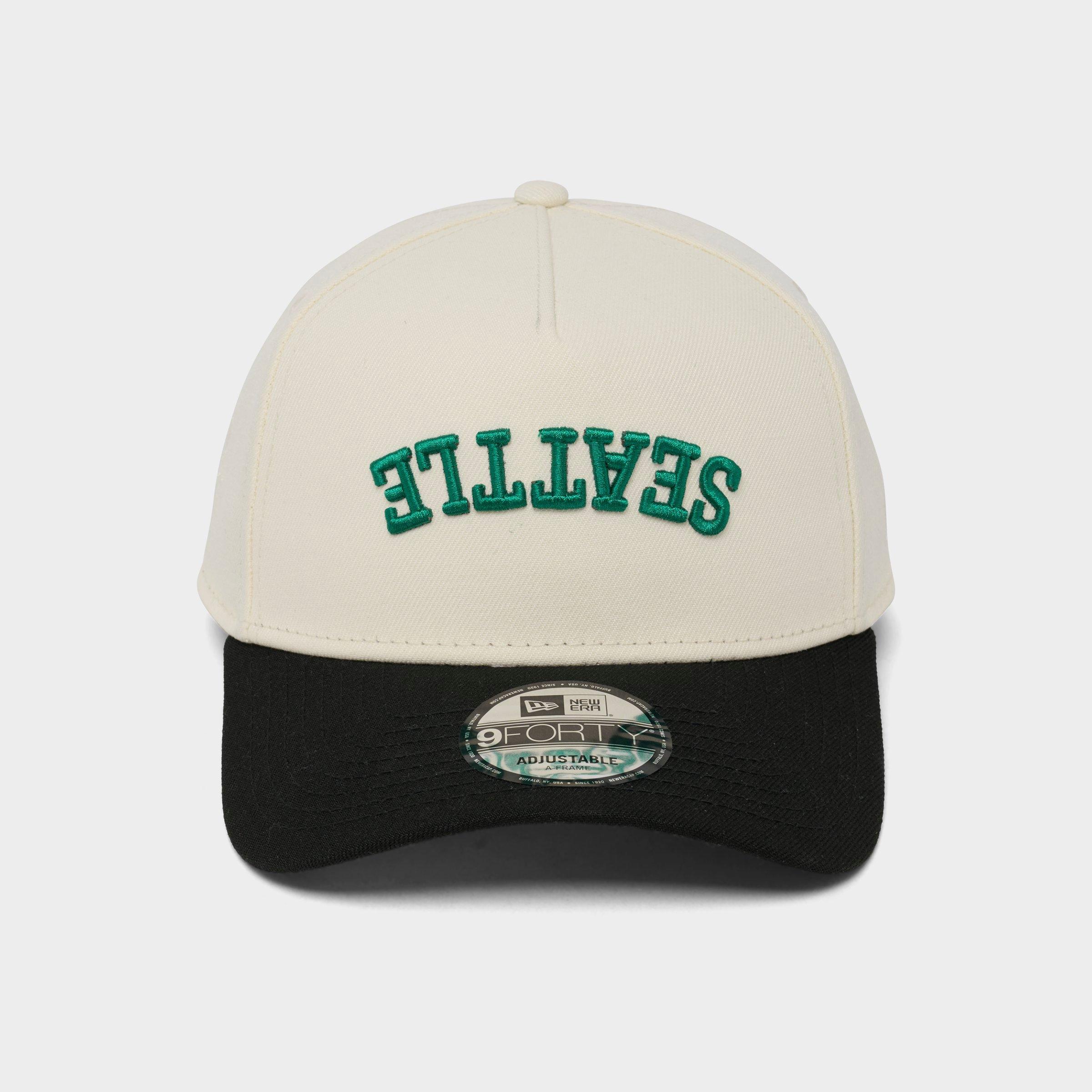 New Era Seattle Mariners MLB Upside Down Wordmark 9FORTY A-Frame Snapback Hat