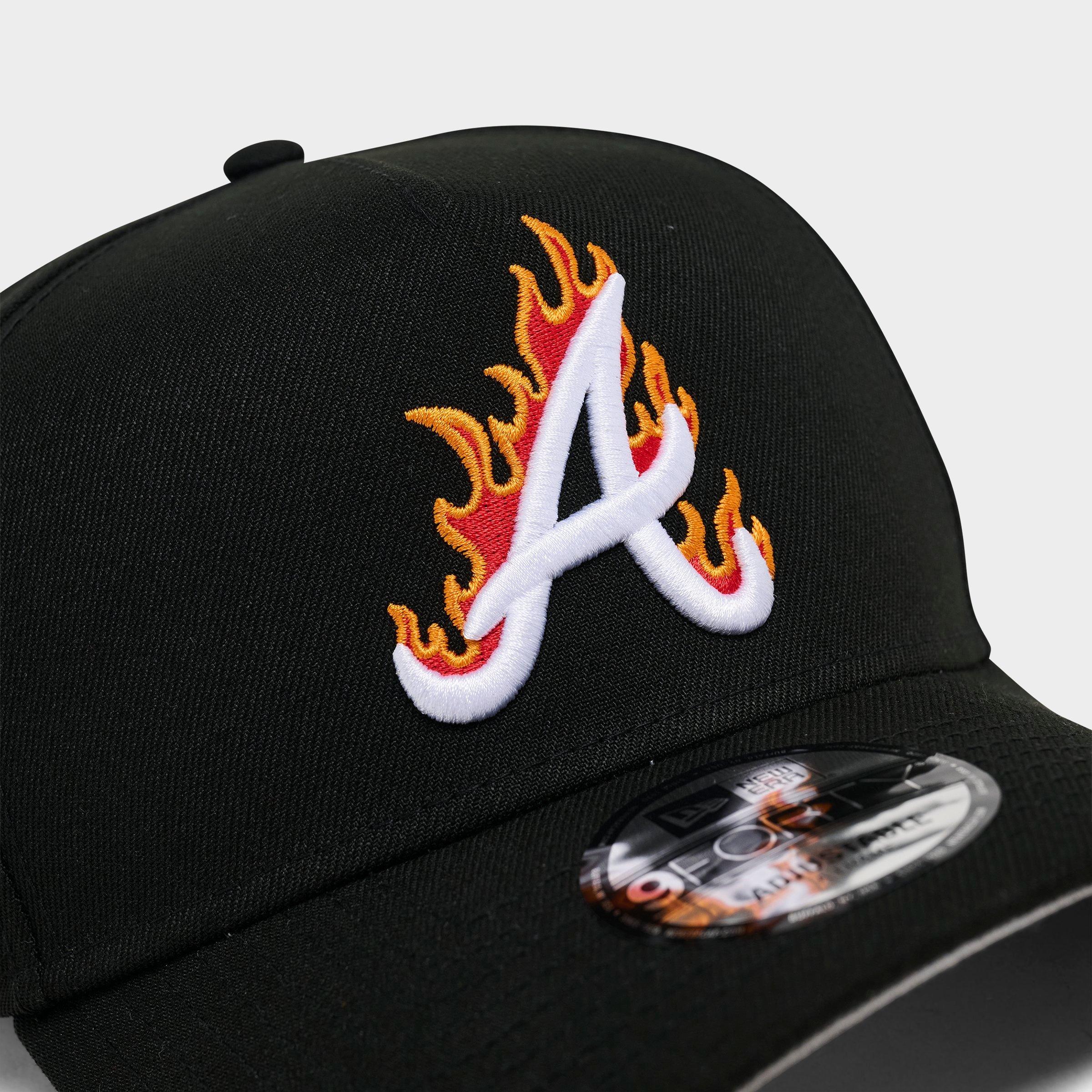 New Era Atlanta Braves MLB 9FORTY Flame Logo Snapback Hat