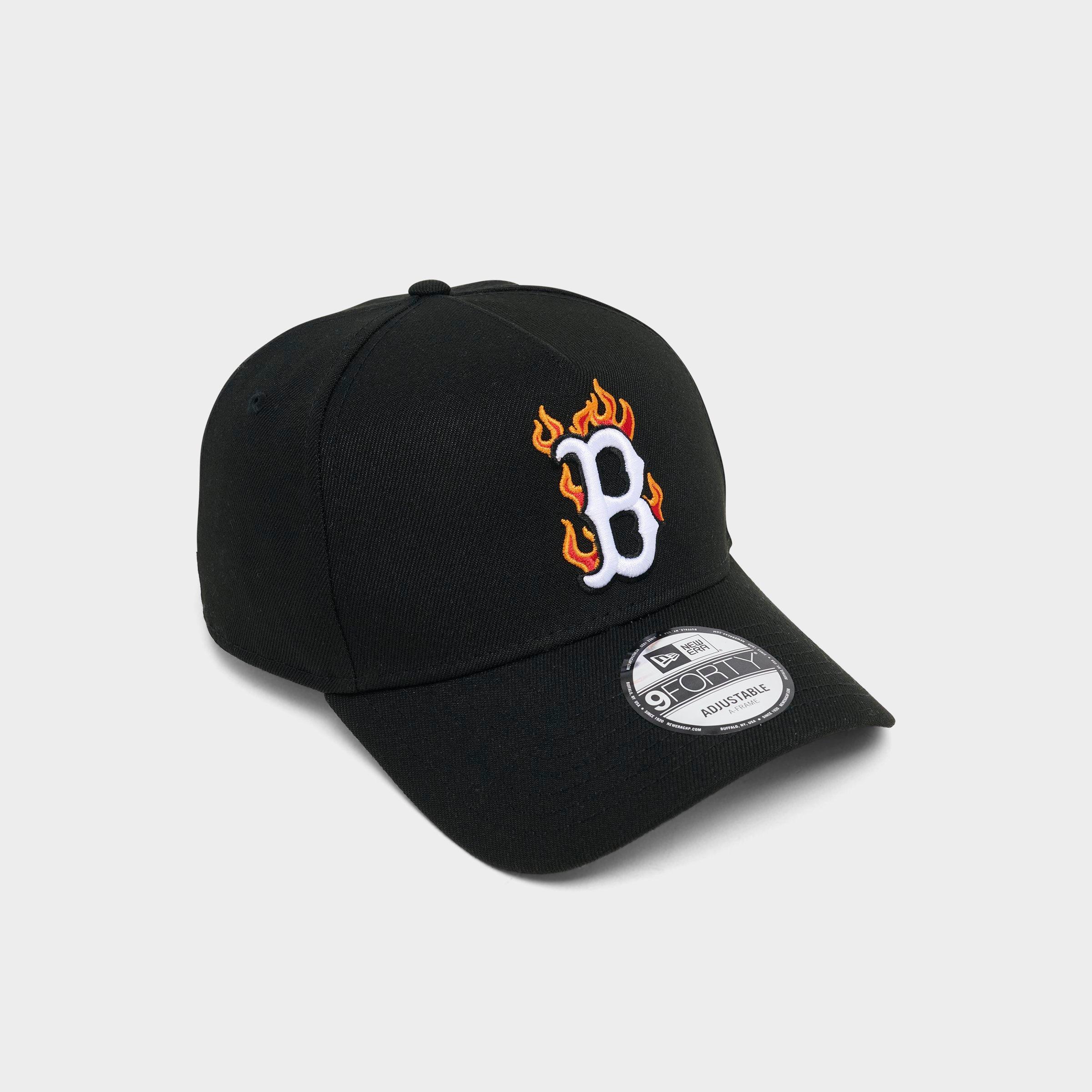New Era Boston Red Sox MLB Flame Logo 9FORTY A-Frame Snapback Hat