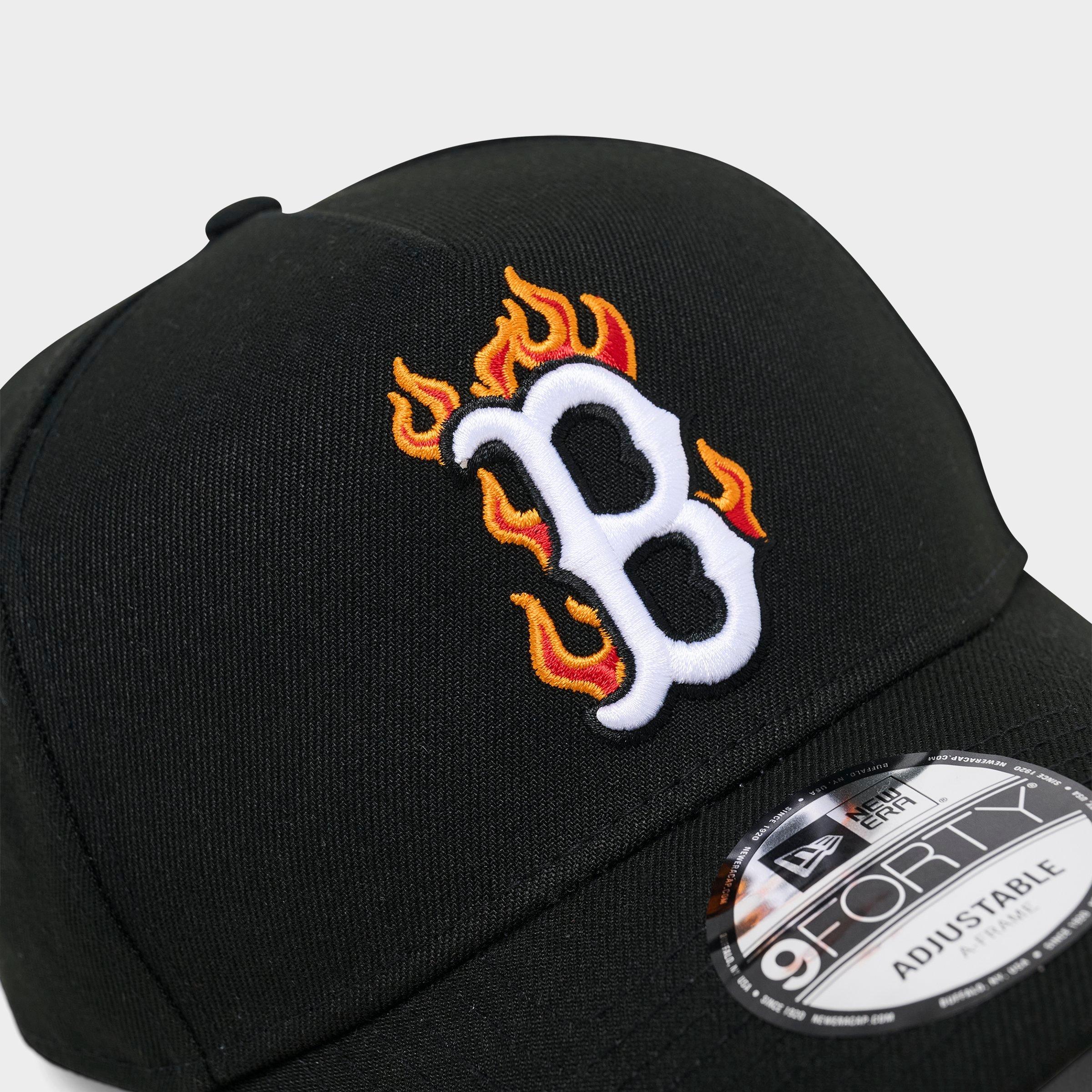 New Era Boston Red Sox MLB Flame Logo 9FORTY A-Frame Snapback Hat