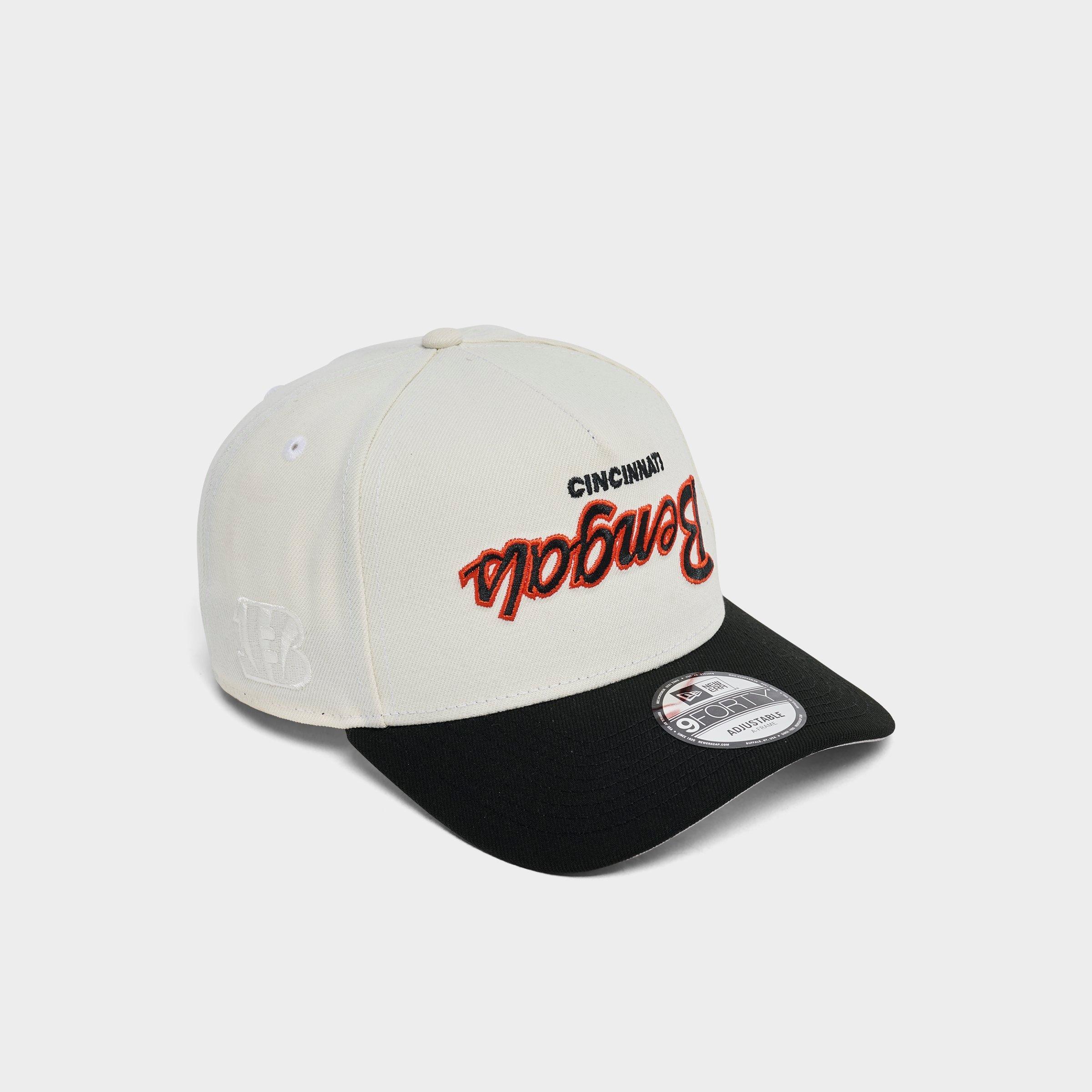 New Era Cincinnati Bengals NFL Upside Down Wordmark 9FORTY A-Frame Snapback Hat