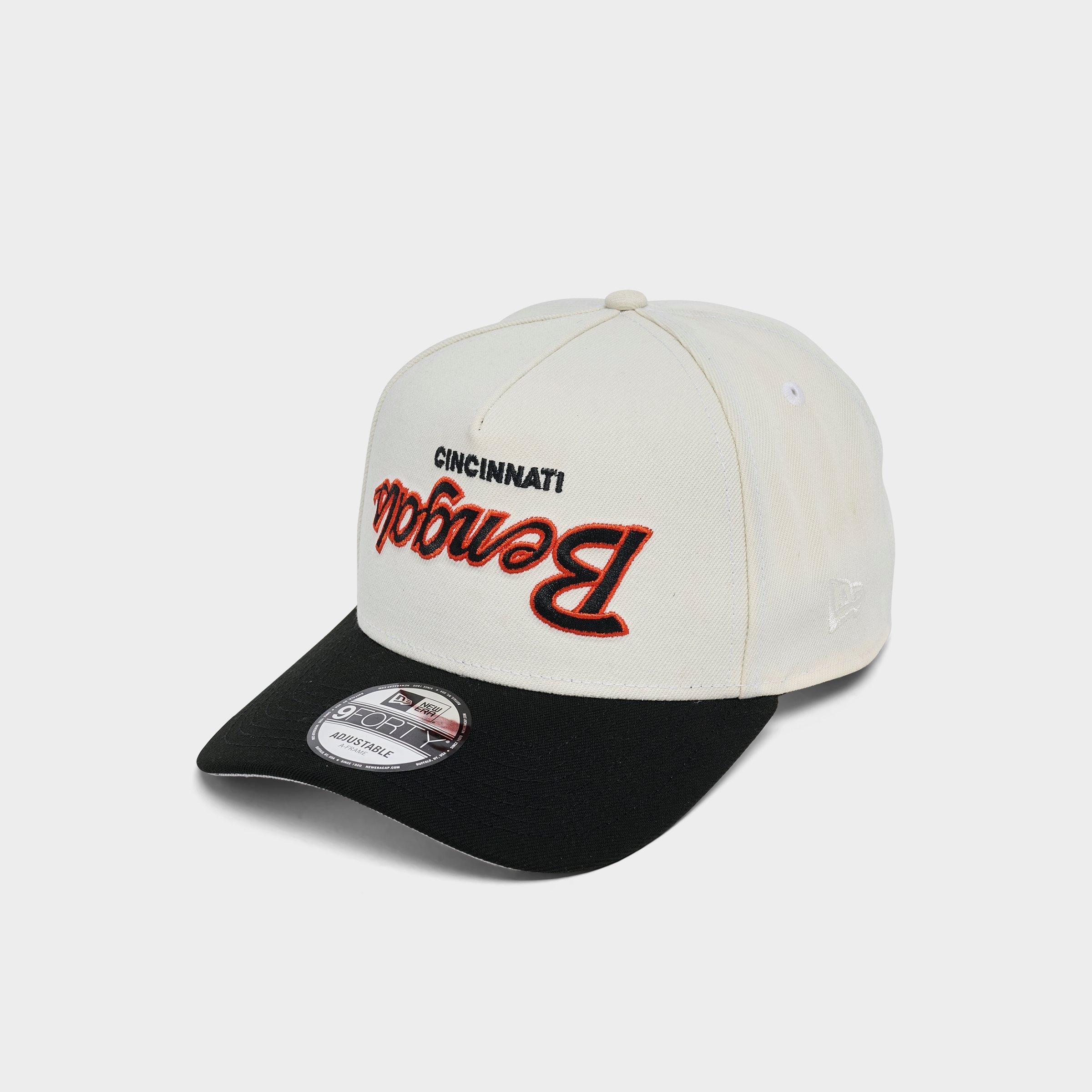 New Era Cincinnati Bengals NFL Upside Down Wordmark 9FORTY A-Frame Snapback Hat