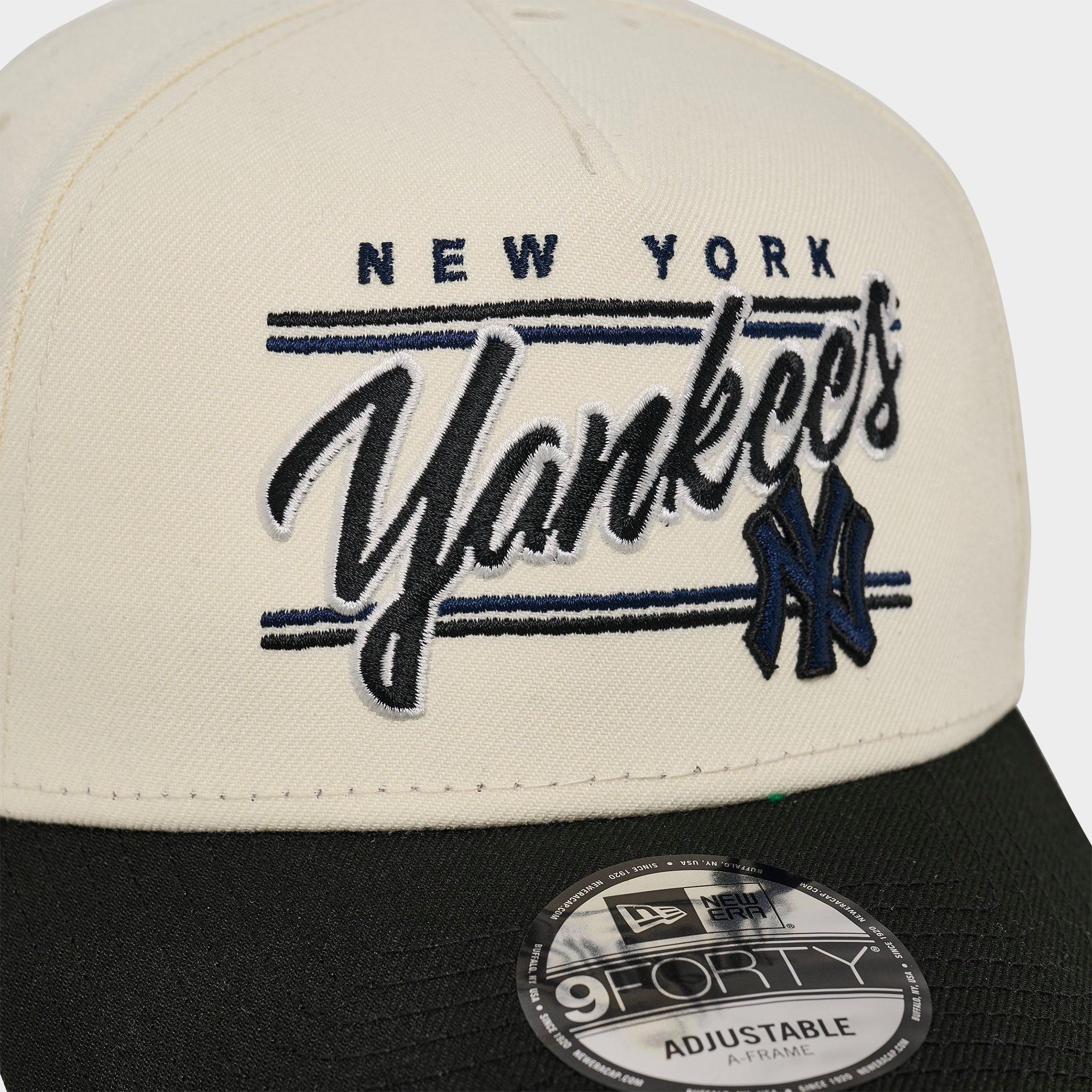 New Era New York Yankees MLB Graphic Logo 9FORTY A-Frame Snapback Hat