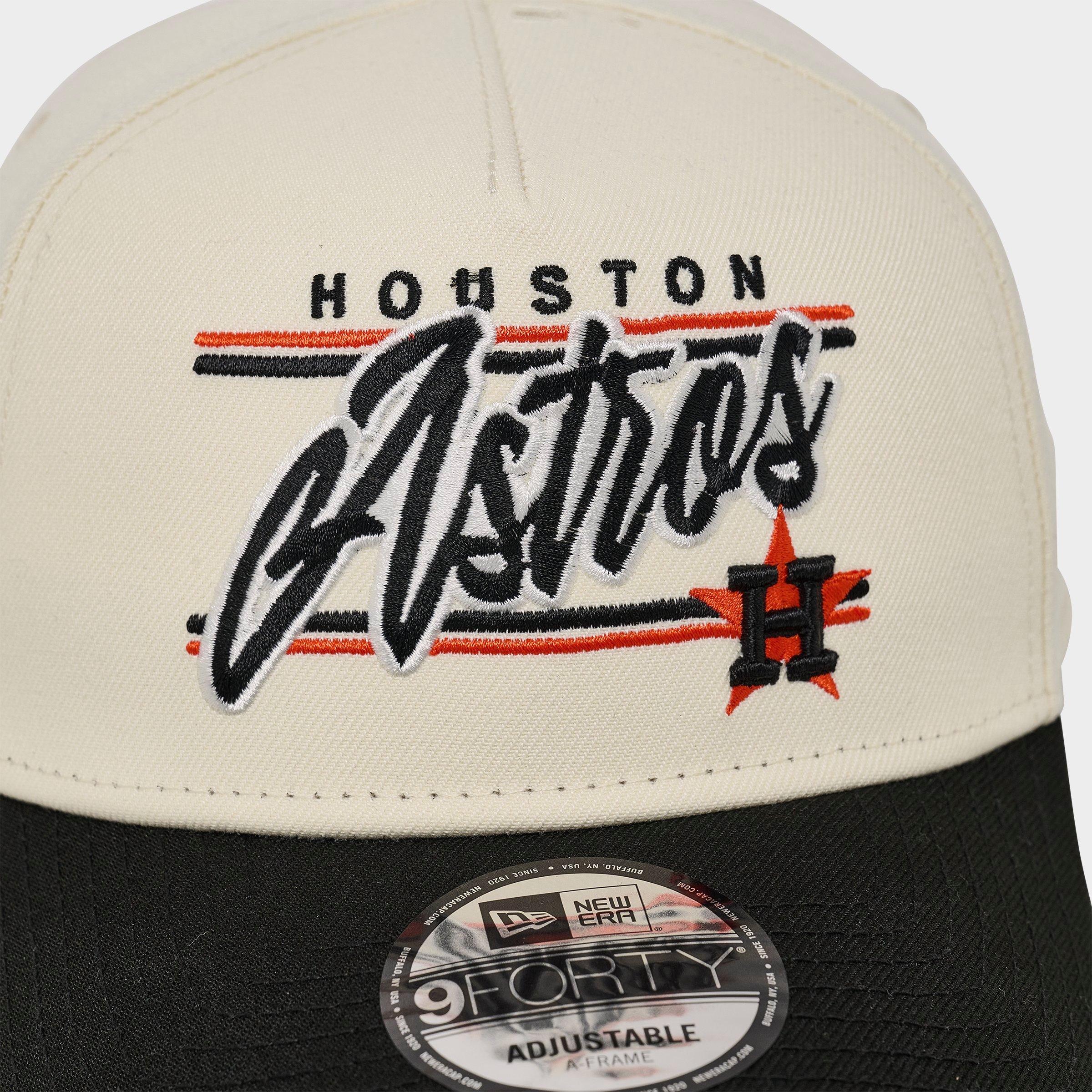 New Era Houston Astros MLB Graphic Logo 9FORTY A-Frame Snapback Hat