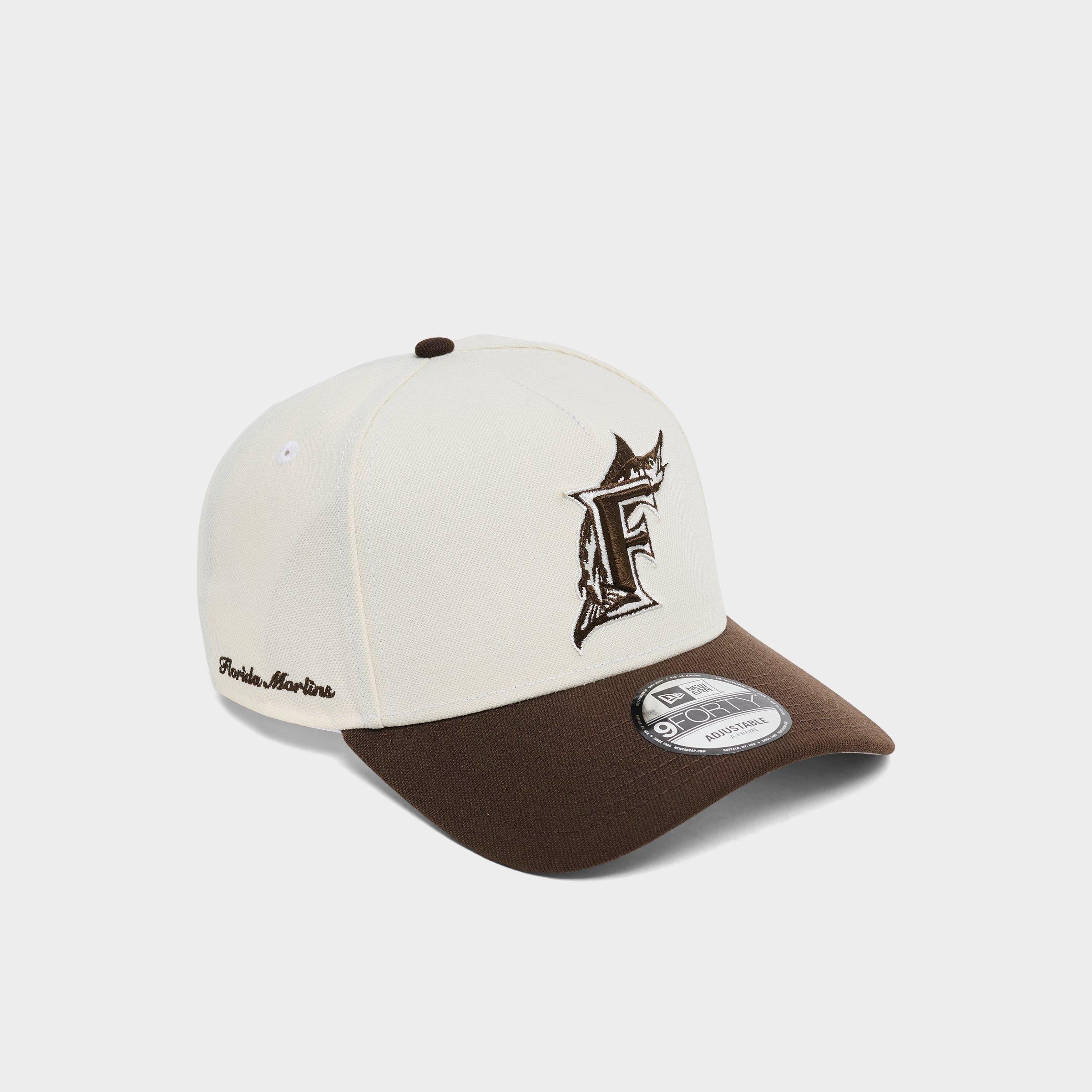 New Era Florida Marlins MLB Walnut 9FORTY A-Frame Snapback Hat