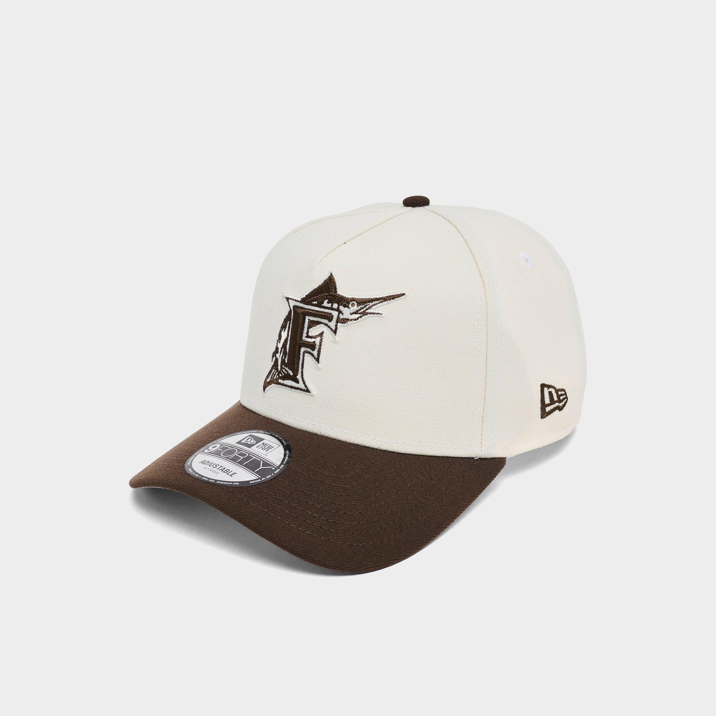 New Era Florida Marlins MLB Walnut 9FORTY A-Frame Snapback Hat