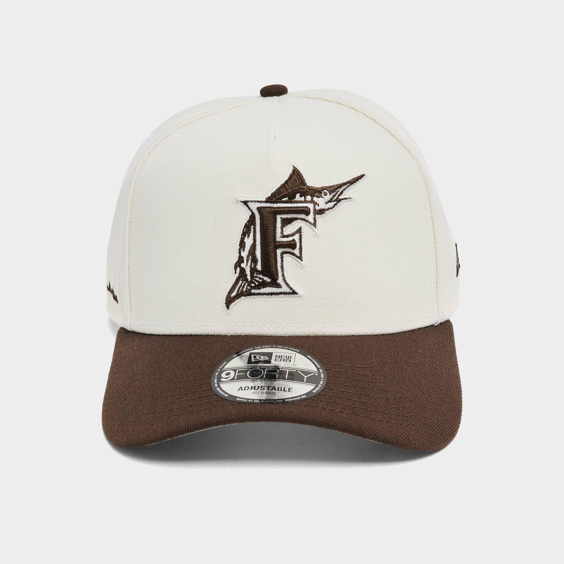 New Era Florida Marlins MLB Walnut 9FORTY A-Frame Snapback Hat