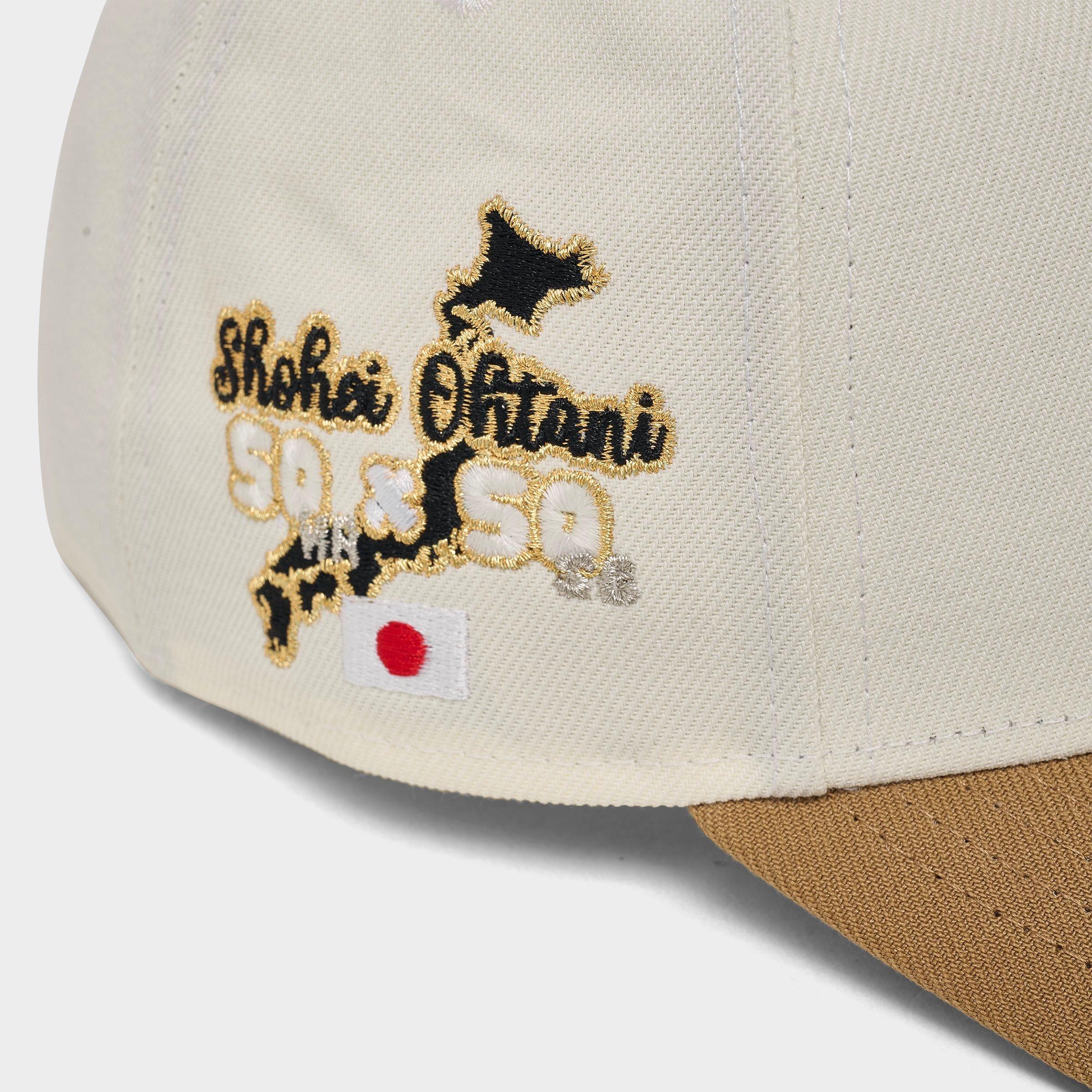 New Era Los Angeles Dodgers MLB Khaki Shohei Ohtani Japan Patch 9FORTY A-Frame Snapback Hat