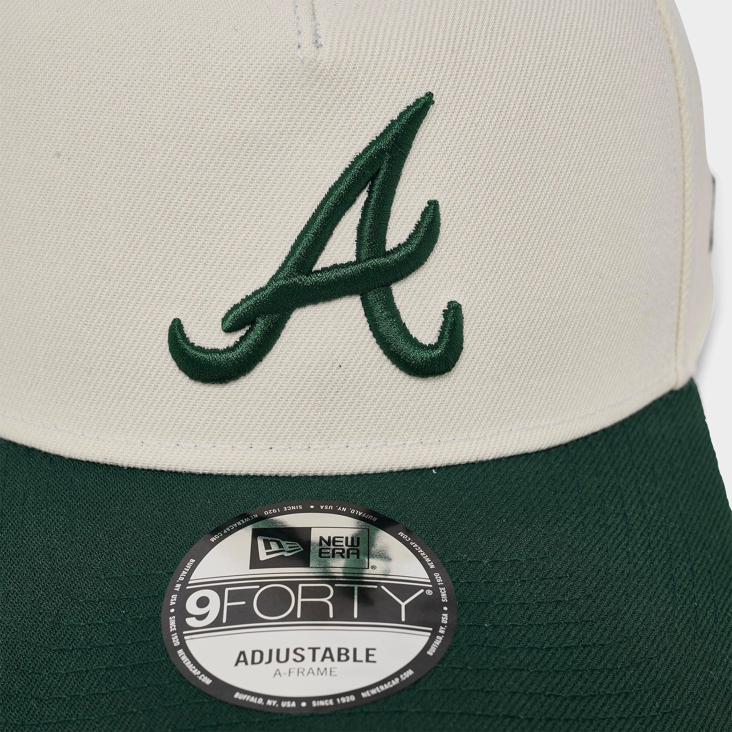 New Era Atlanta Braves MLB Dark Green 9FORTY A-Frame Snapback Hat