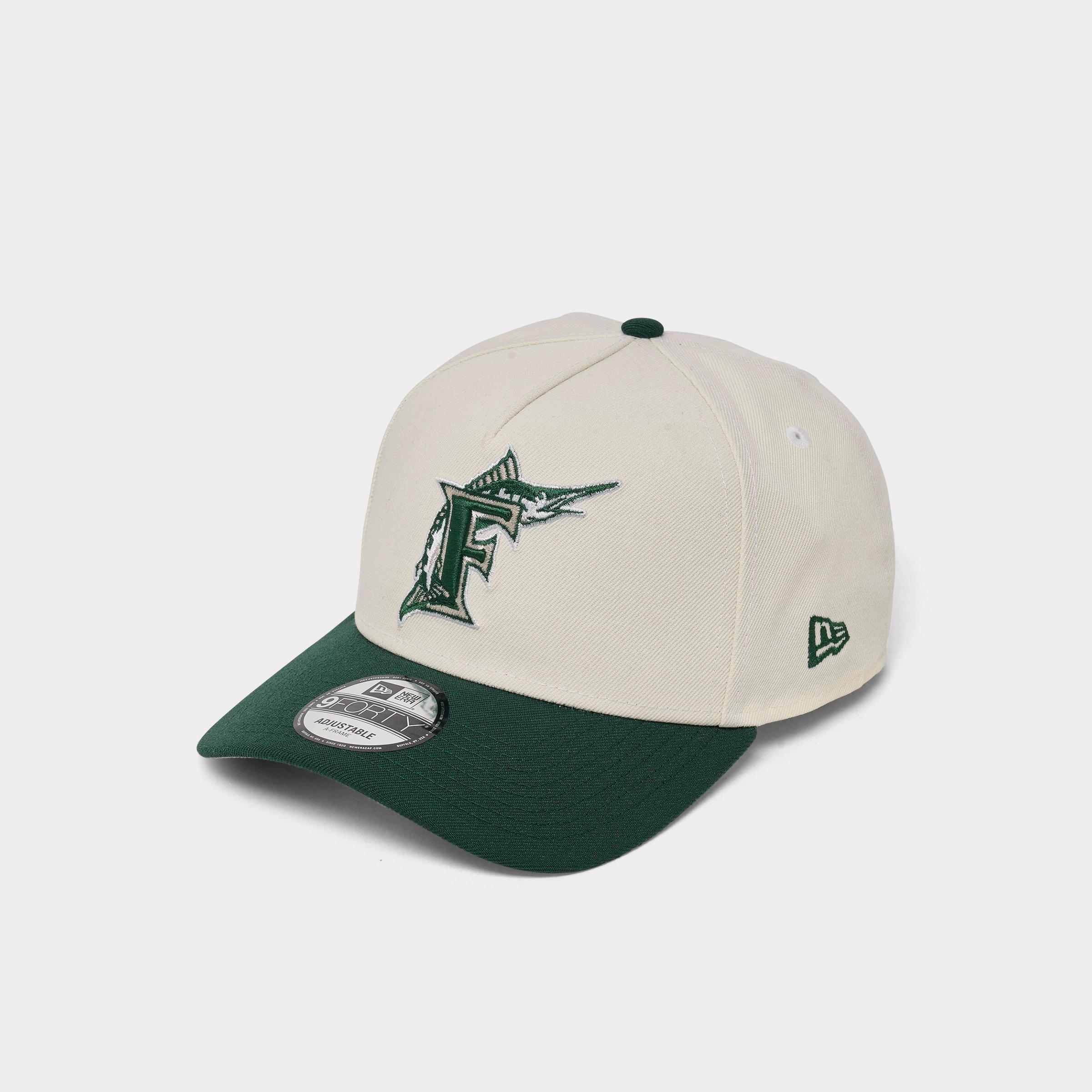 New Era Florida Marlins MLB Dark Green 9FORTY A-Frame Snapback Hat