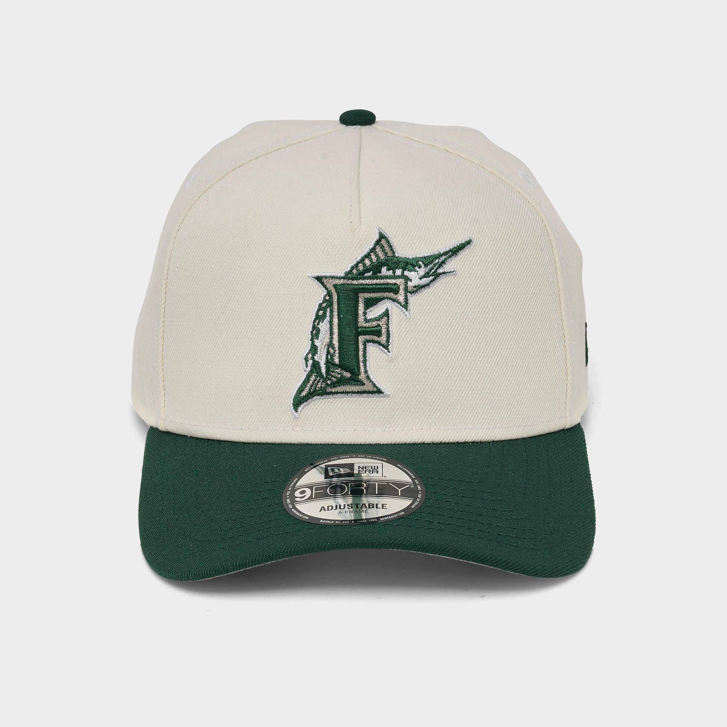 New Era Florida Marlins MLB Dark Green 9FORTY A-Frame Snapback Hat