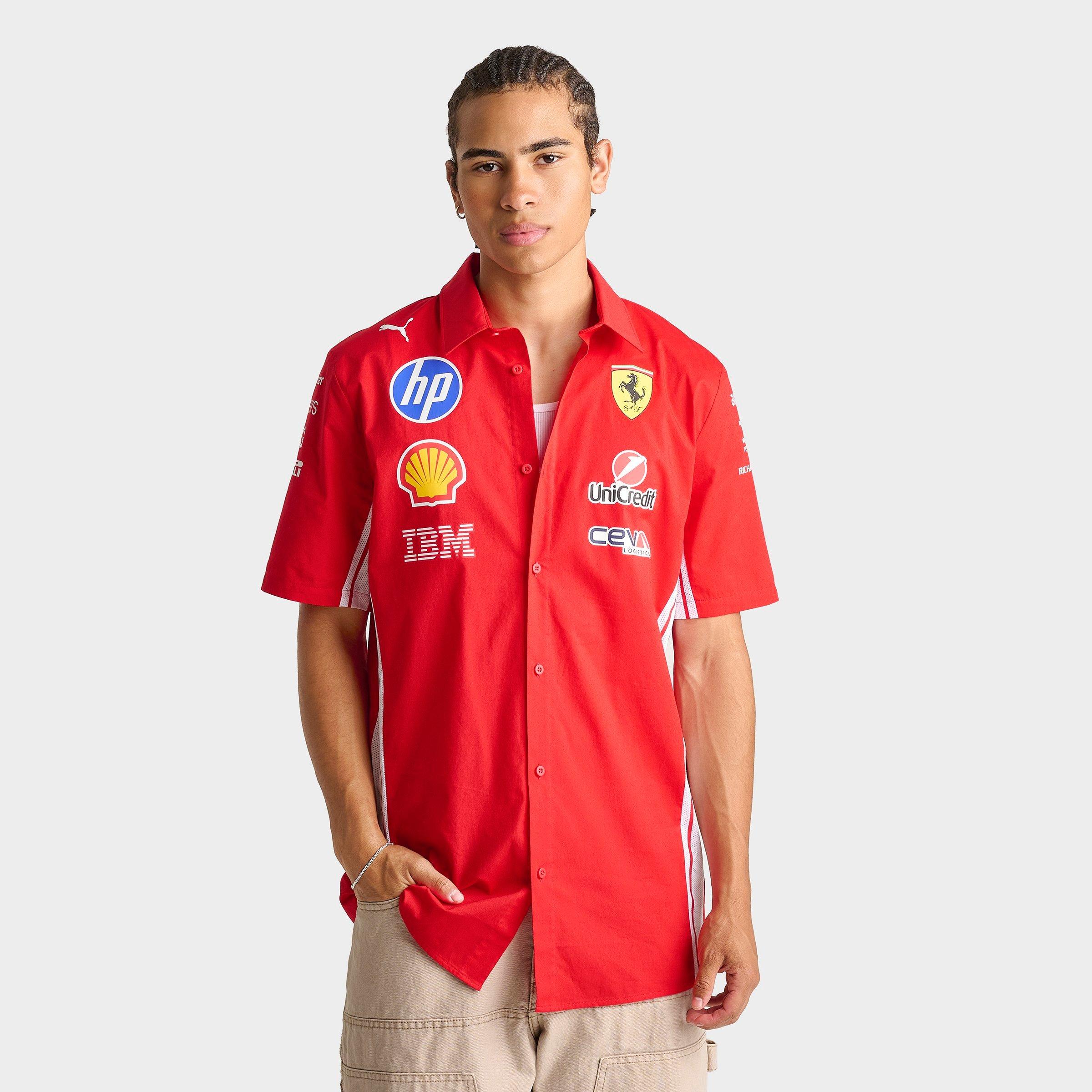 Men's Puma Scuderia Ferrari HP Replica Button-Up Shirt