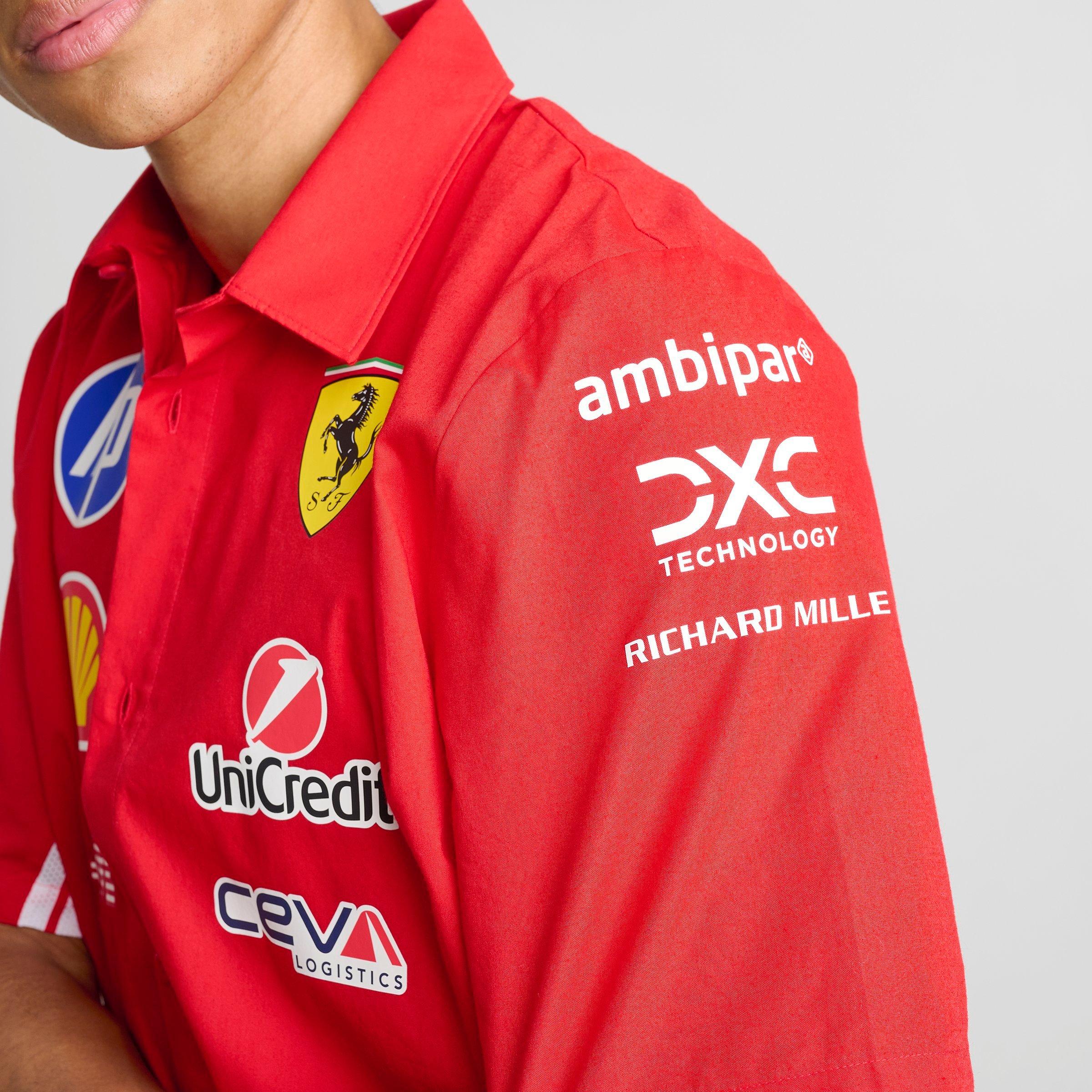 Men's Puma Scuderia Ferrari HP Replica Button-Up Shirt