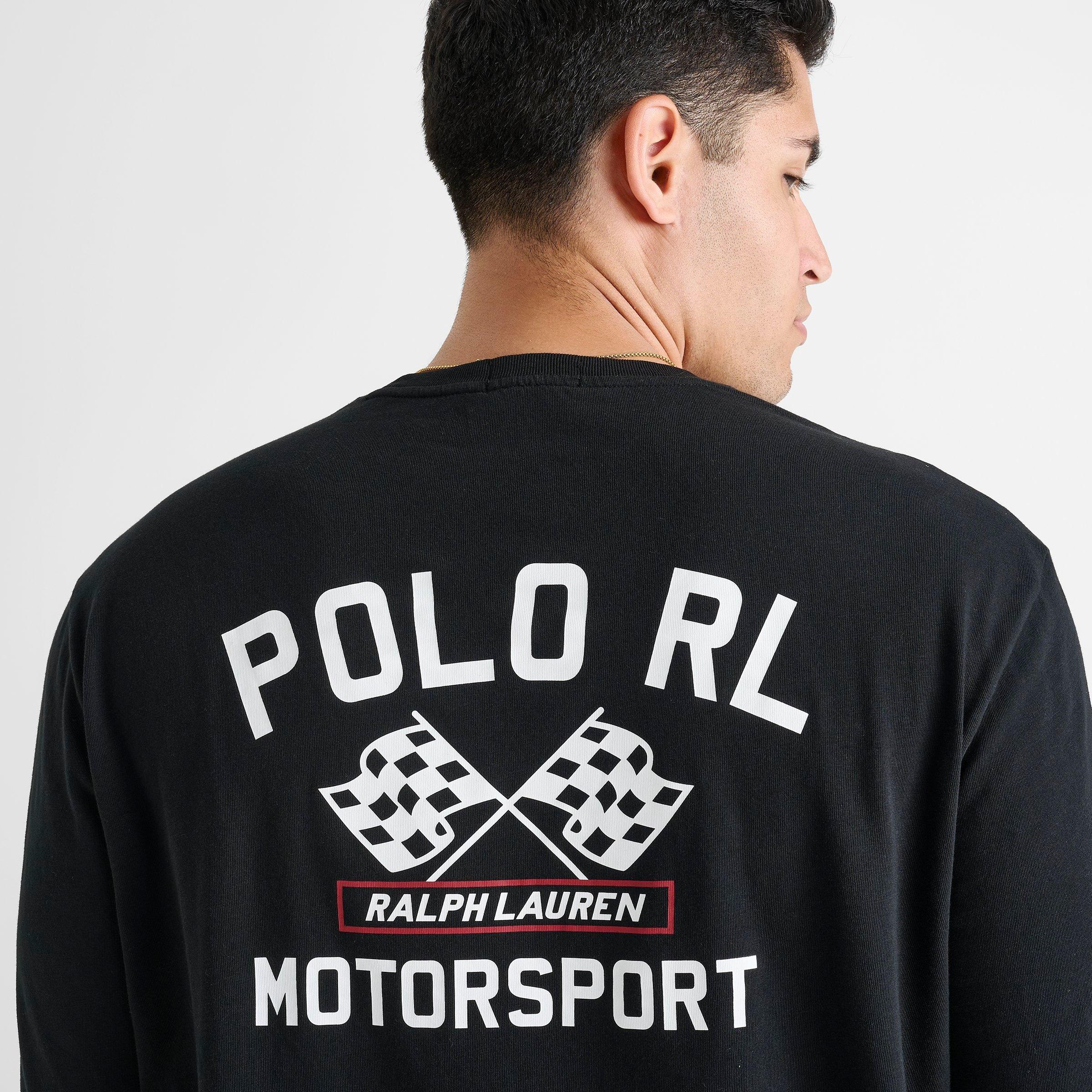 Men's Polo Ralph Lauren Motorsport Jersey Graphic Long-Sleeve T-Shirt