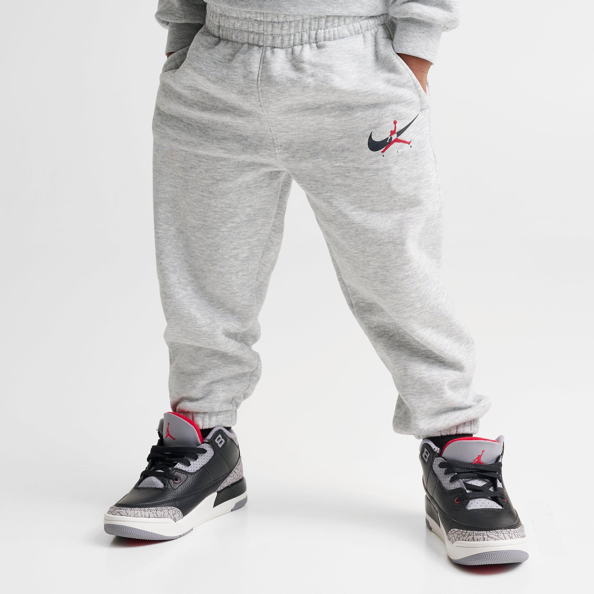 Kids' Toddler Jordan Jumpman Swoosh Crewneck Sweatshirt and Jogger Pants Set