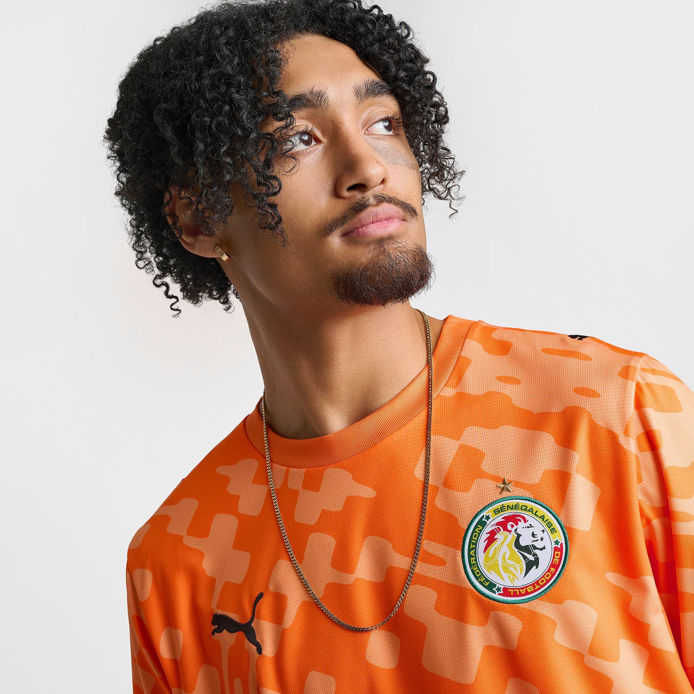 Men's Puma x Salehe Bembury Senegal Short-Sleeve Goalkeeper Soccer Jersey
